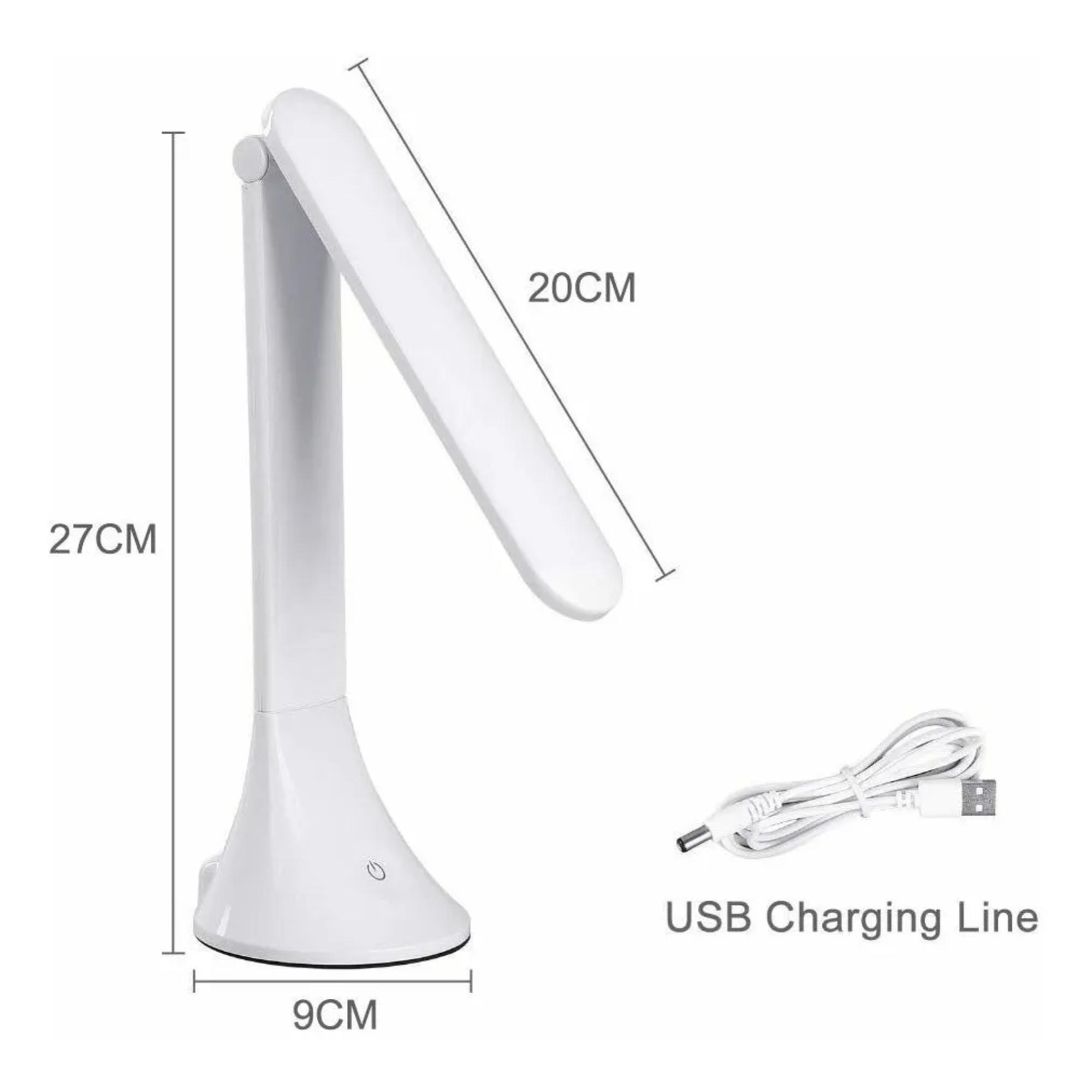 Lampara Escritorio Touch Recargable Usb - 24 Led / 3 Potencias-1