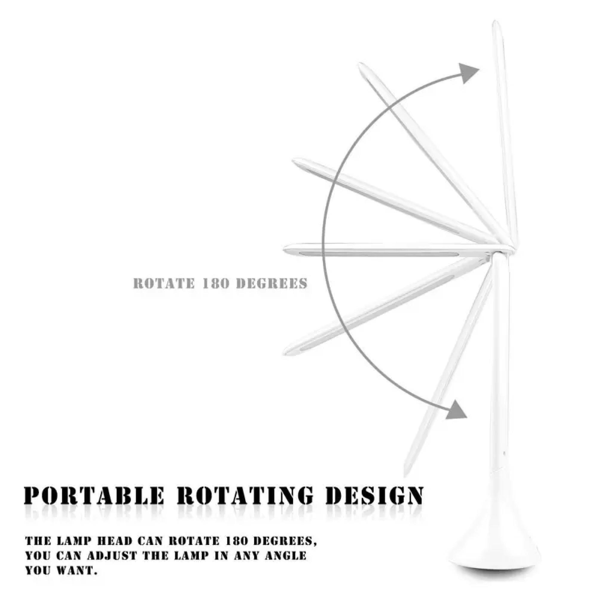 Lampara Escritorio Touch Recargable Usb - 24 Led / 3 Potencias-2