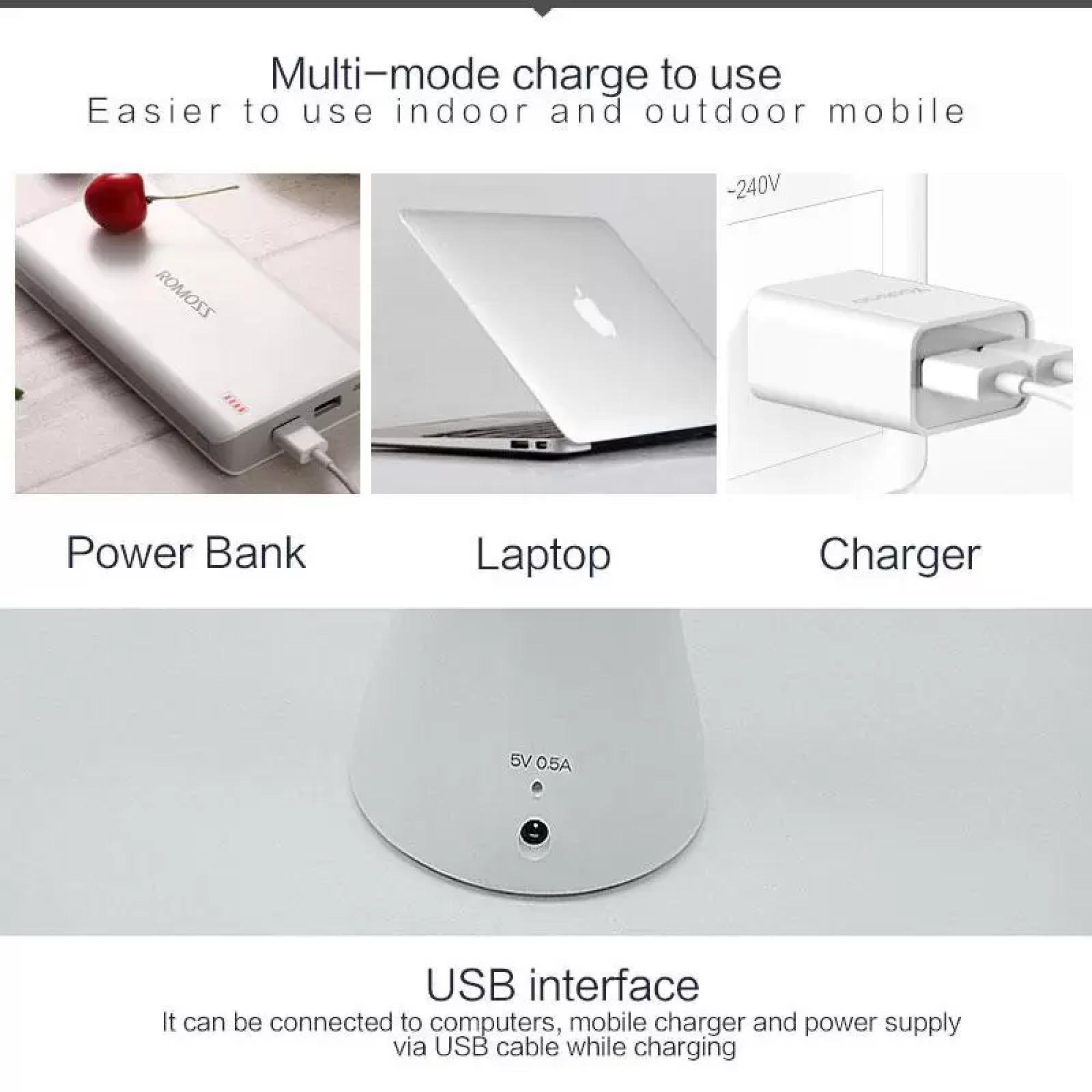 Lampara Escritorio Touch Recargable Usb - 24 Led / 3 Potencias-3