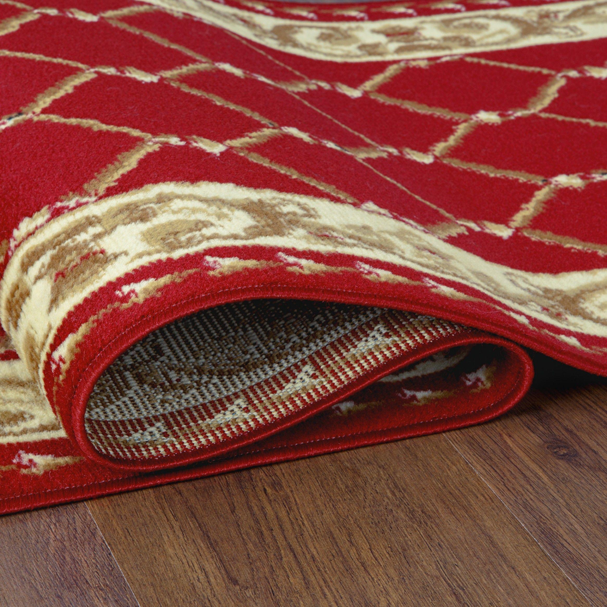 Alfombra Pasillo Kashan King Roja 66 x 430 cm-2