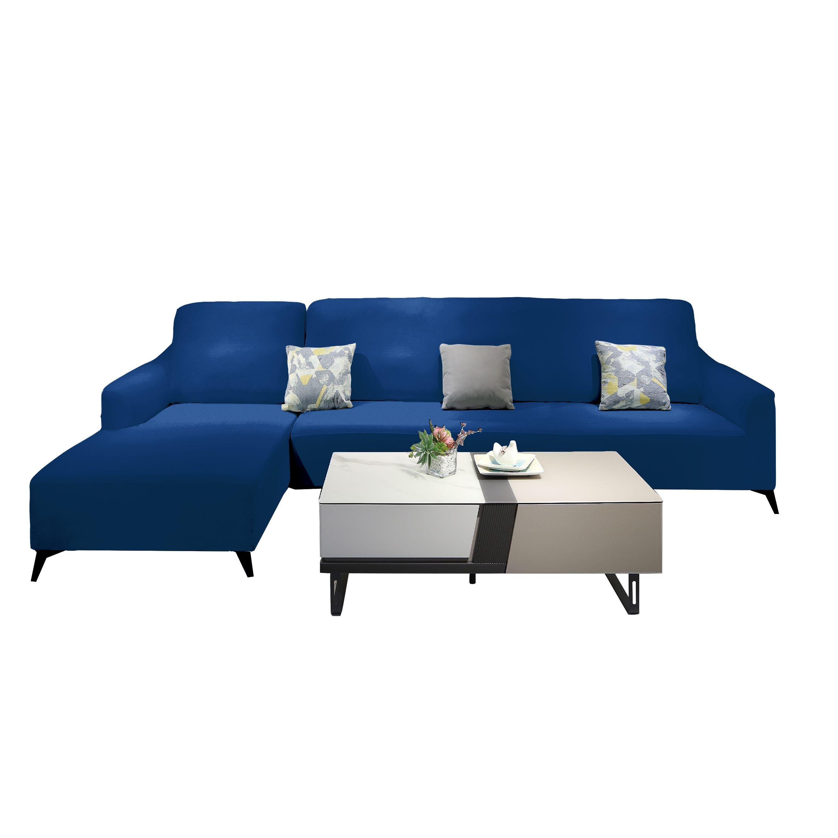 Funda Para Sofa Forma en L Marino-7