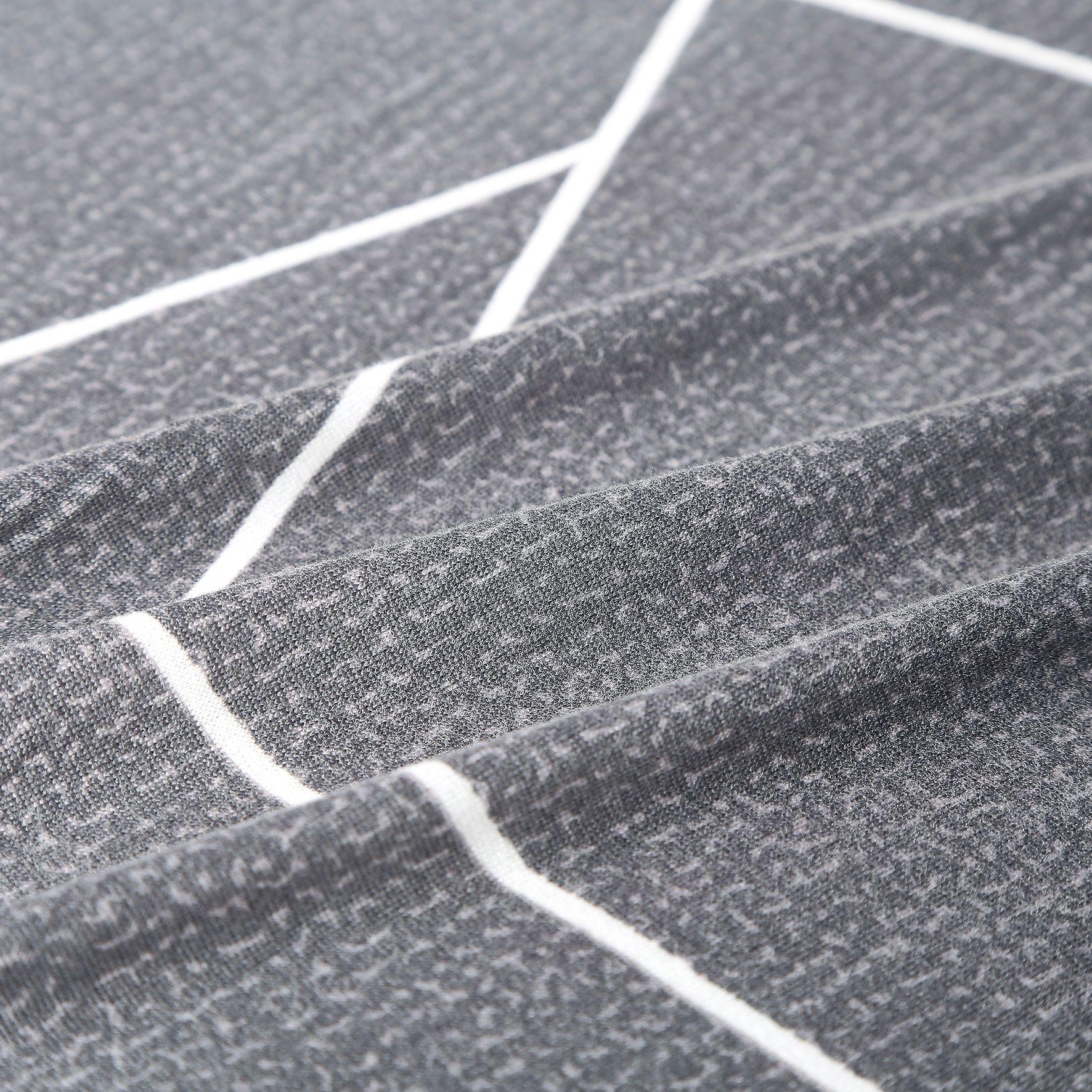 Funda Para Sofa Forma en L  Gris Lineas-3