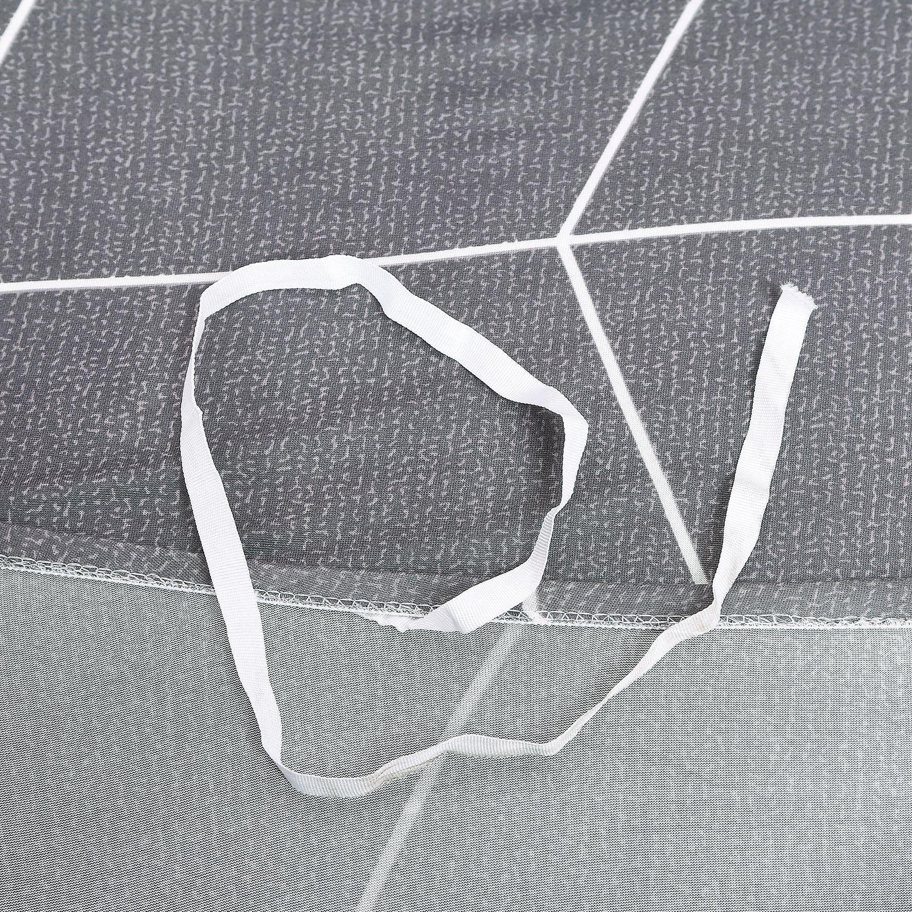 Funda Para Sofa Forma en L  Gris Lineas-4