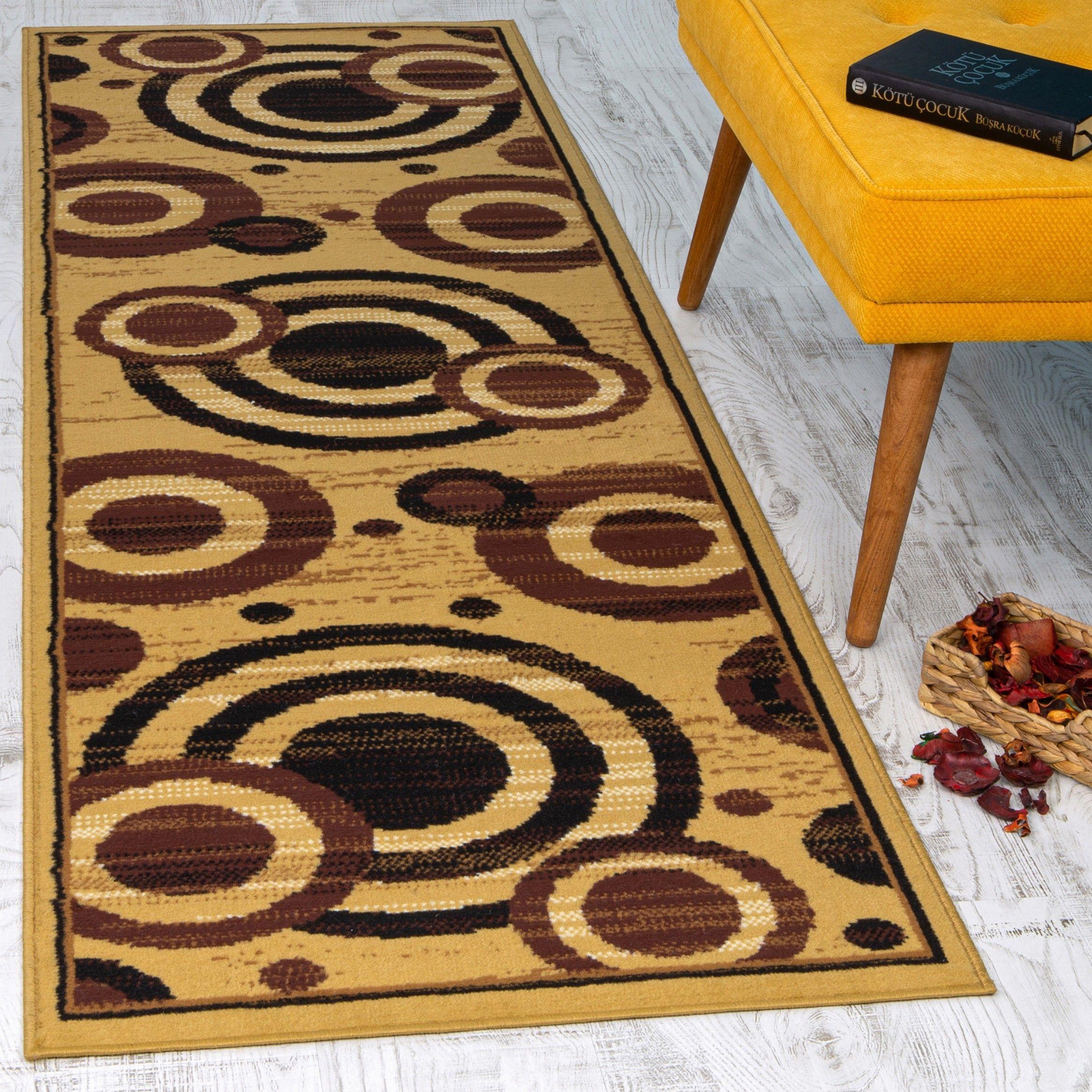 Alfombra Pasillo Kashan King Beige 66 x 430 cm-1