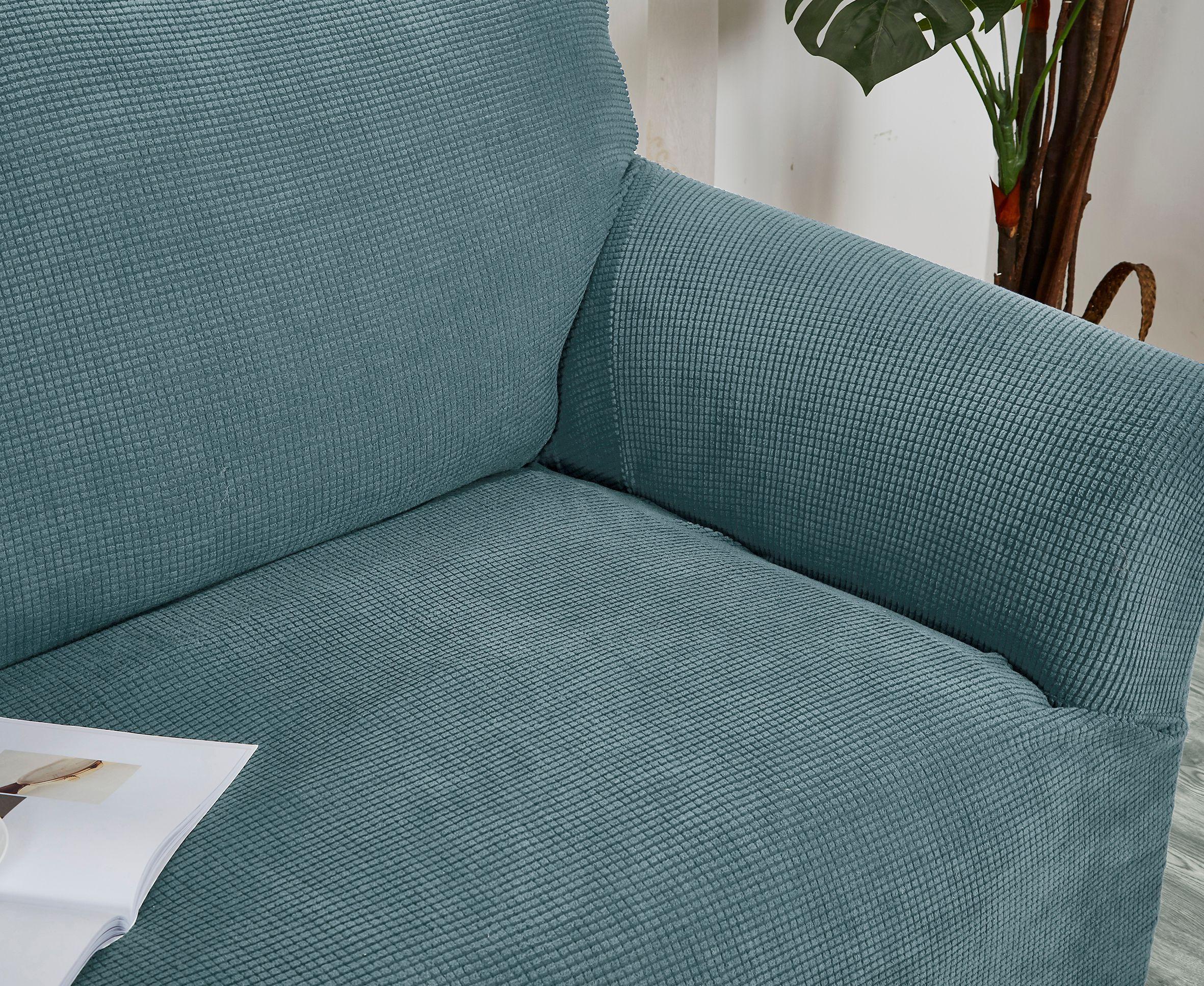 Funda para sofá 1 cuerpo turquesa 78 x 85 cm-2