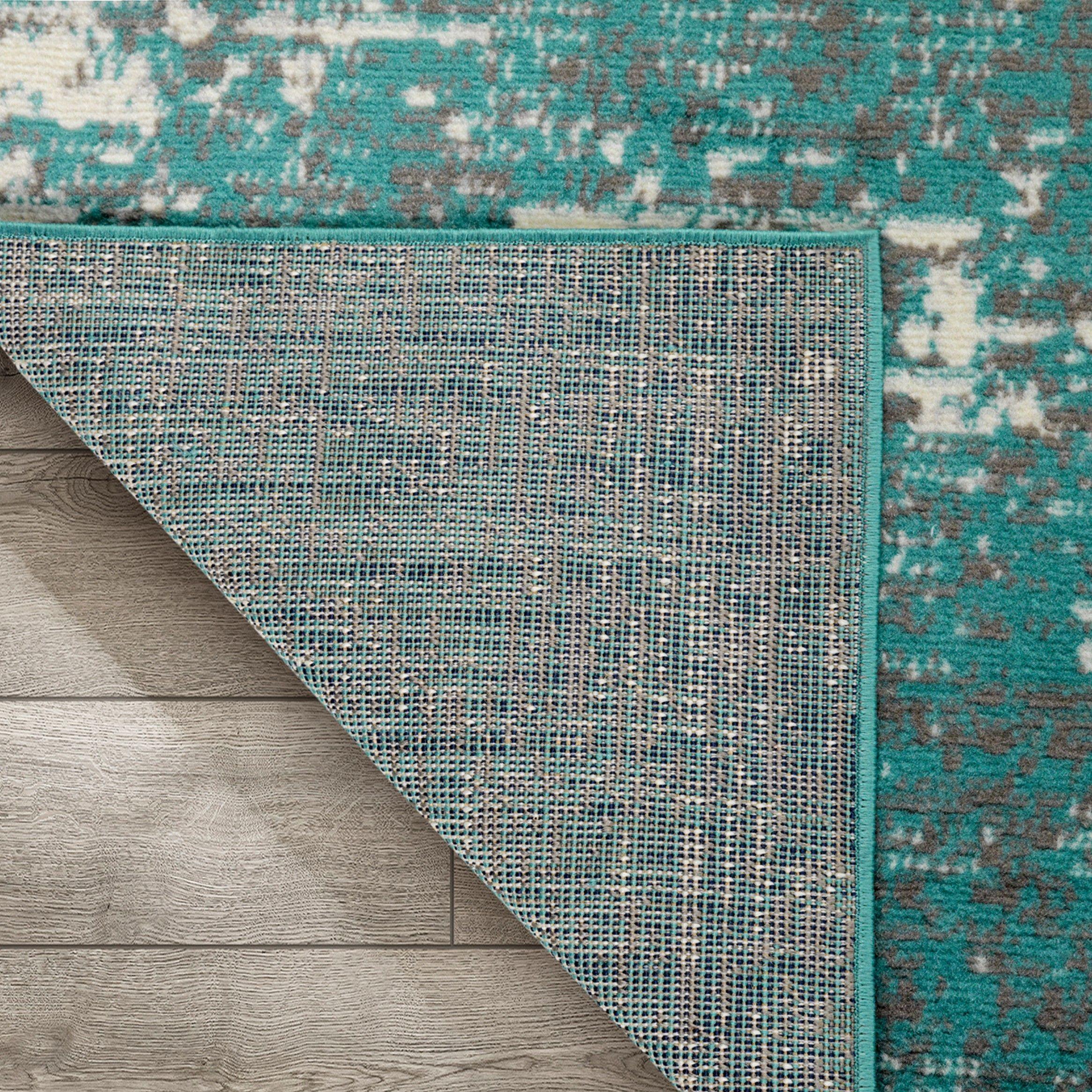 Alfombras Pasillo Arizona 530 Azul 61 X 213 cm-3