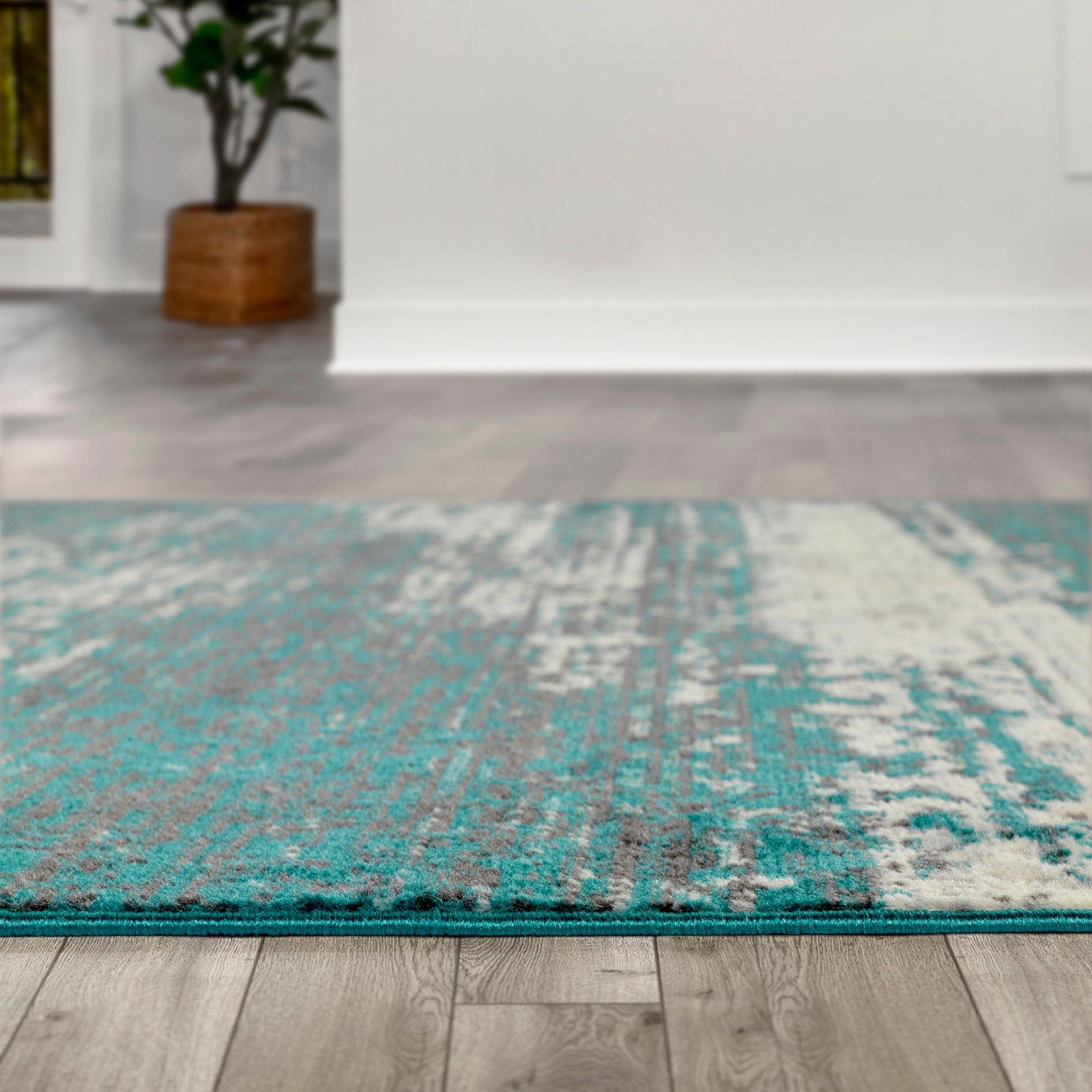 Alfombras Pasillo Arizona 530 Azul 61 X 213 cm-5