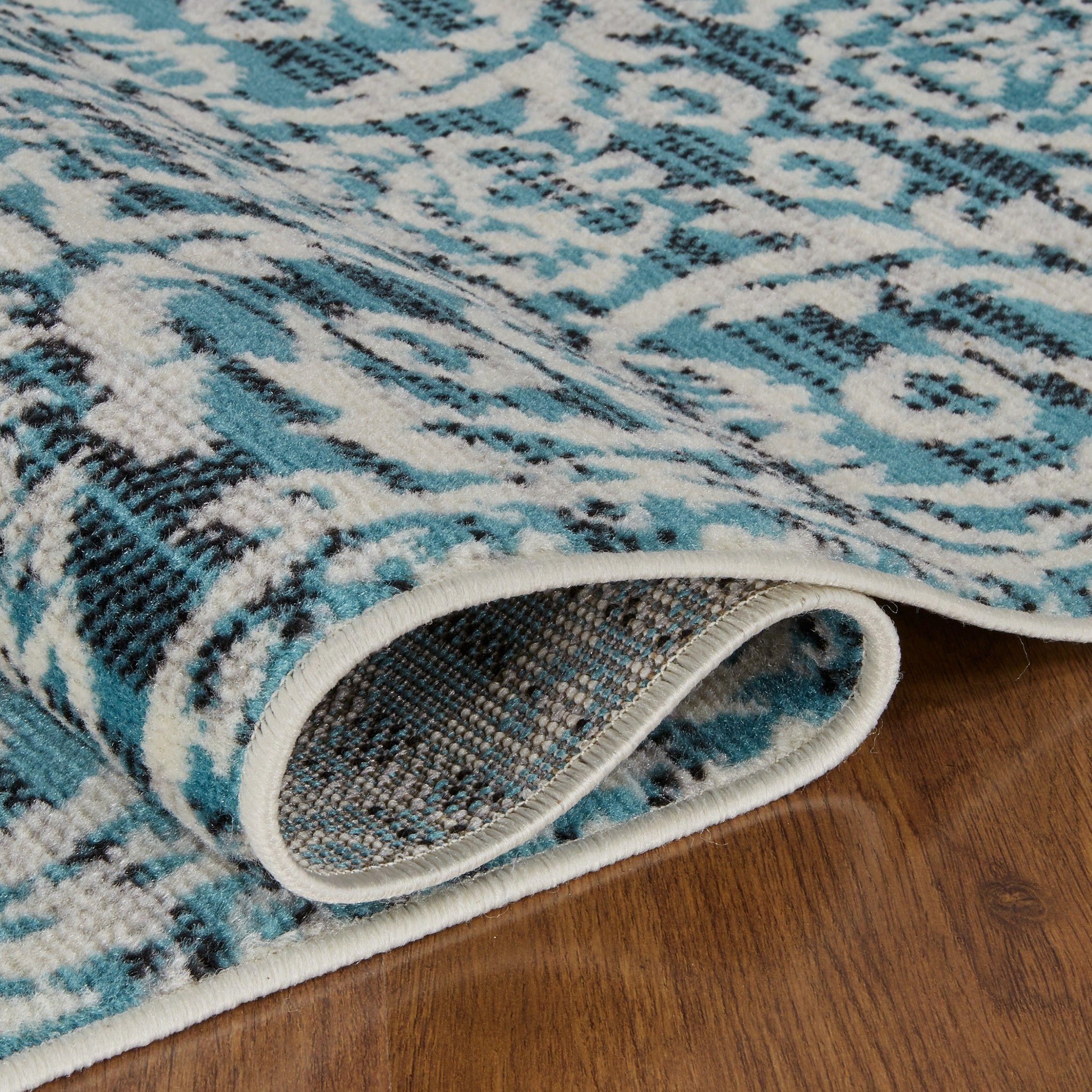 Alfombra Kashan King 506 Azul 153 x 213 cm-2