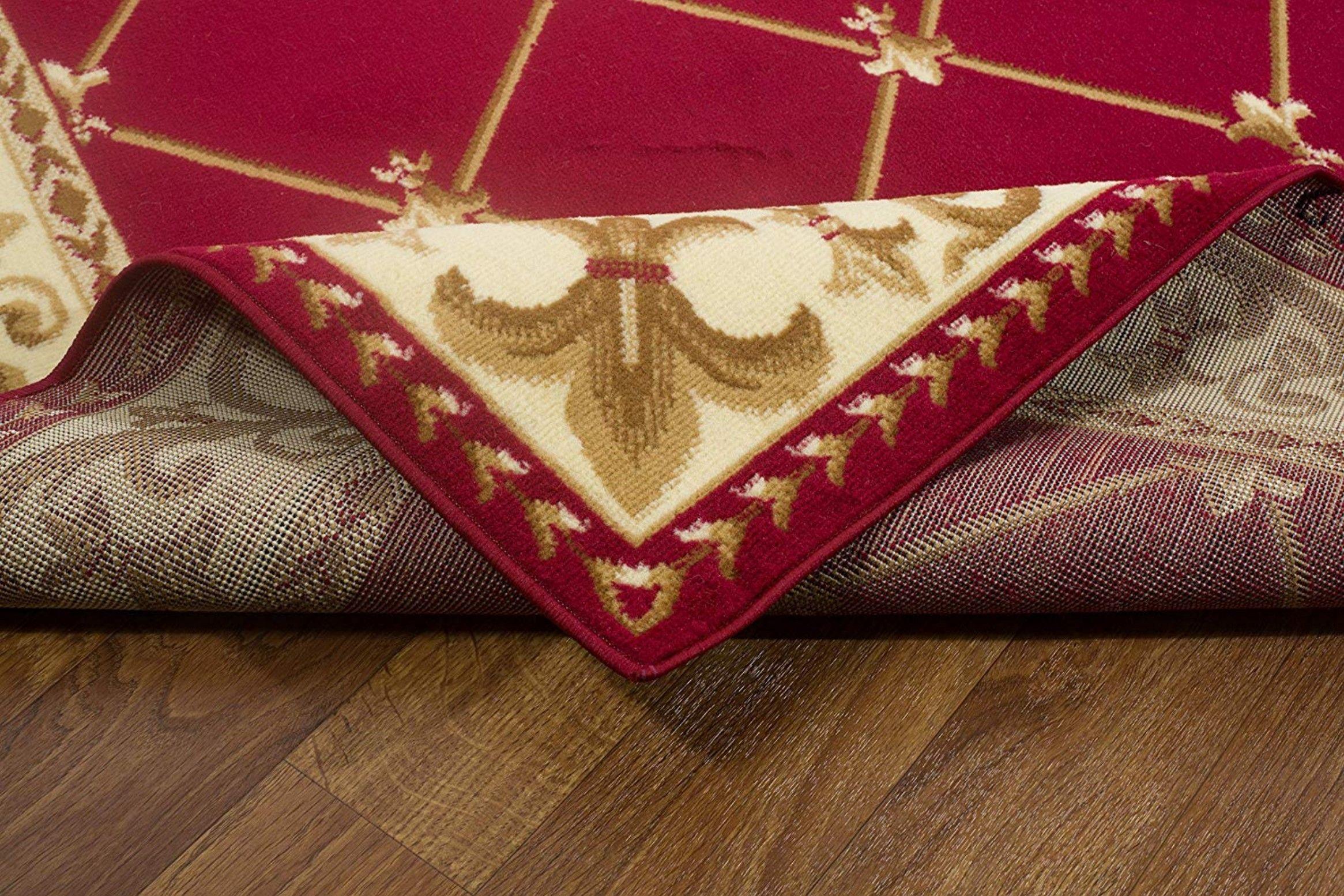 Alfombra Pasillo Kashan 504 King Roja 61 x 213 cm-3