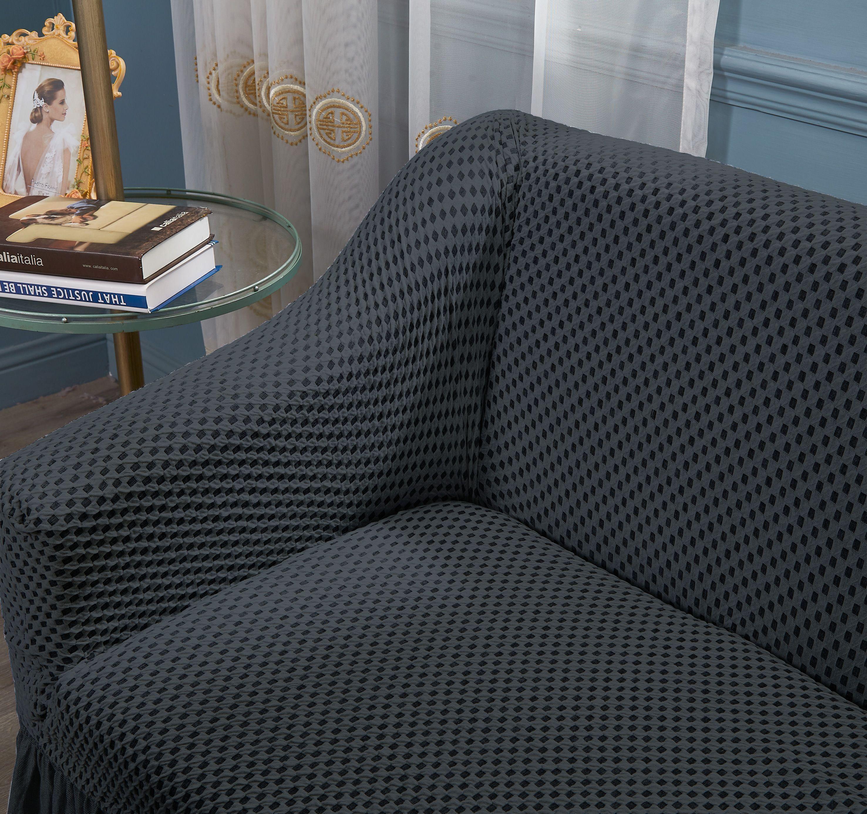 Funda para sofá 1 cuerpo gris 78 x 85 cm-2