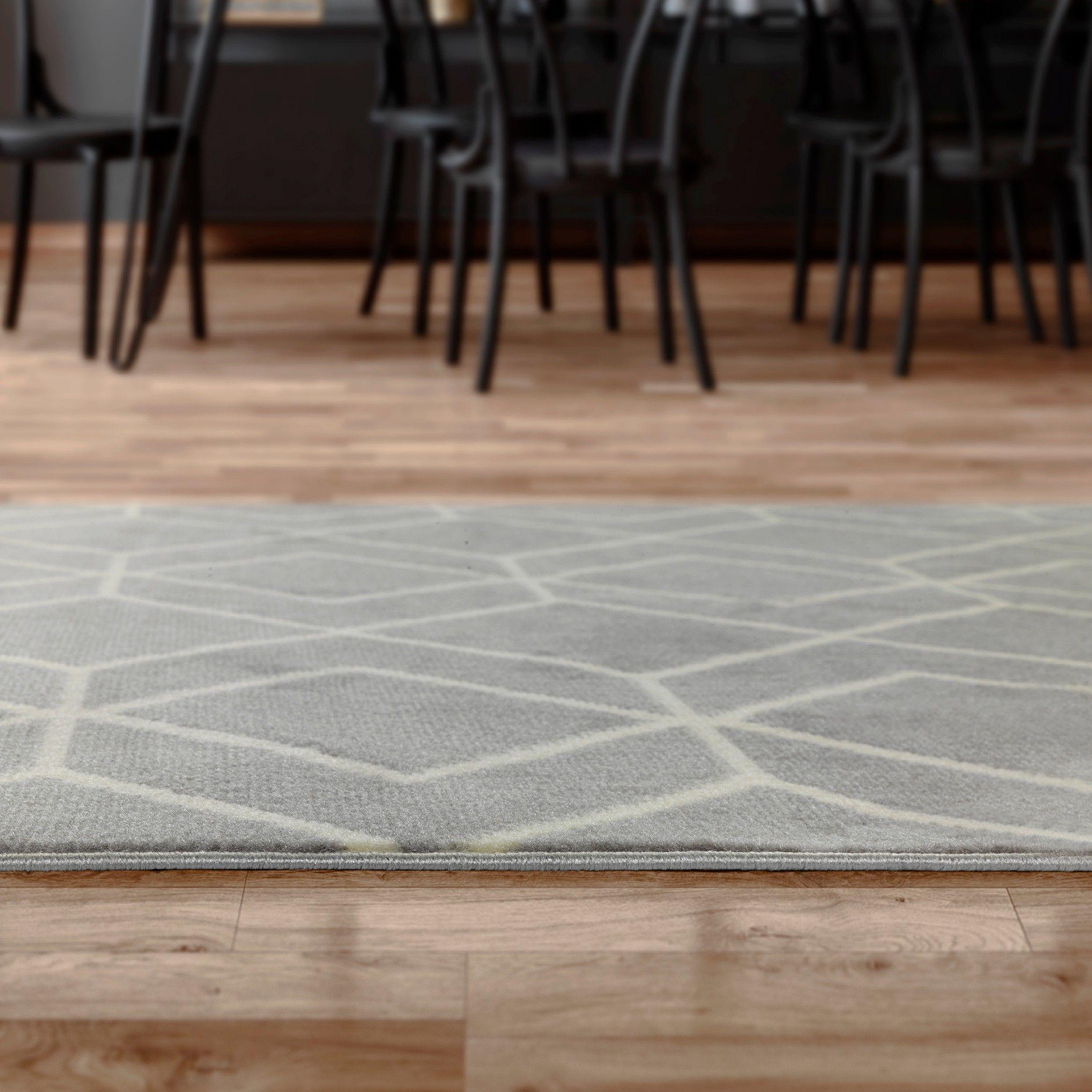 Alfombra Kashan King Gris Claro 244 x 305 cm-5