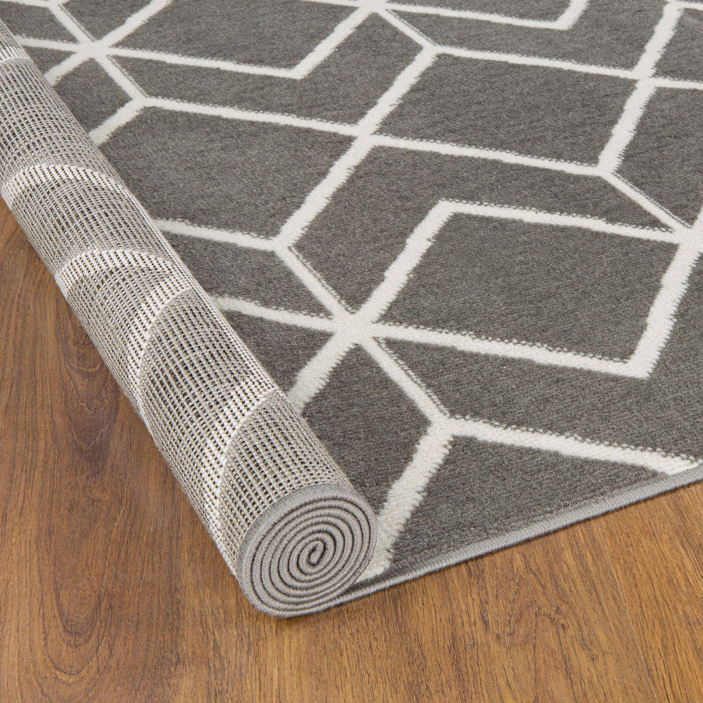 Alfombra Kashan King 507 Gris 123 x 185 cm-4