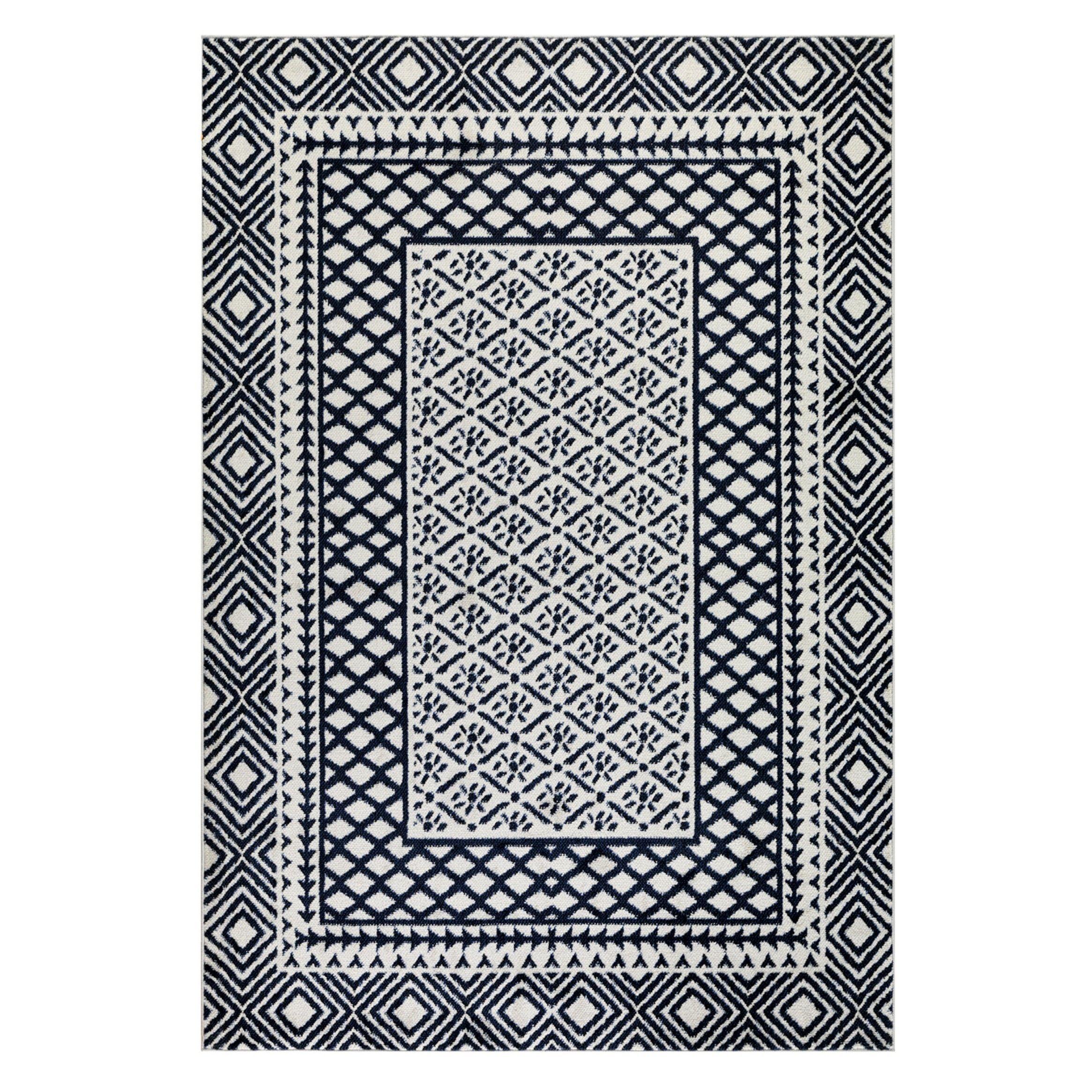 Alfombra Arizona 529 Azul Marino 153 X 213 cm-0