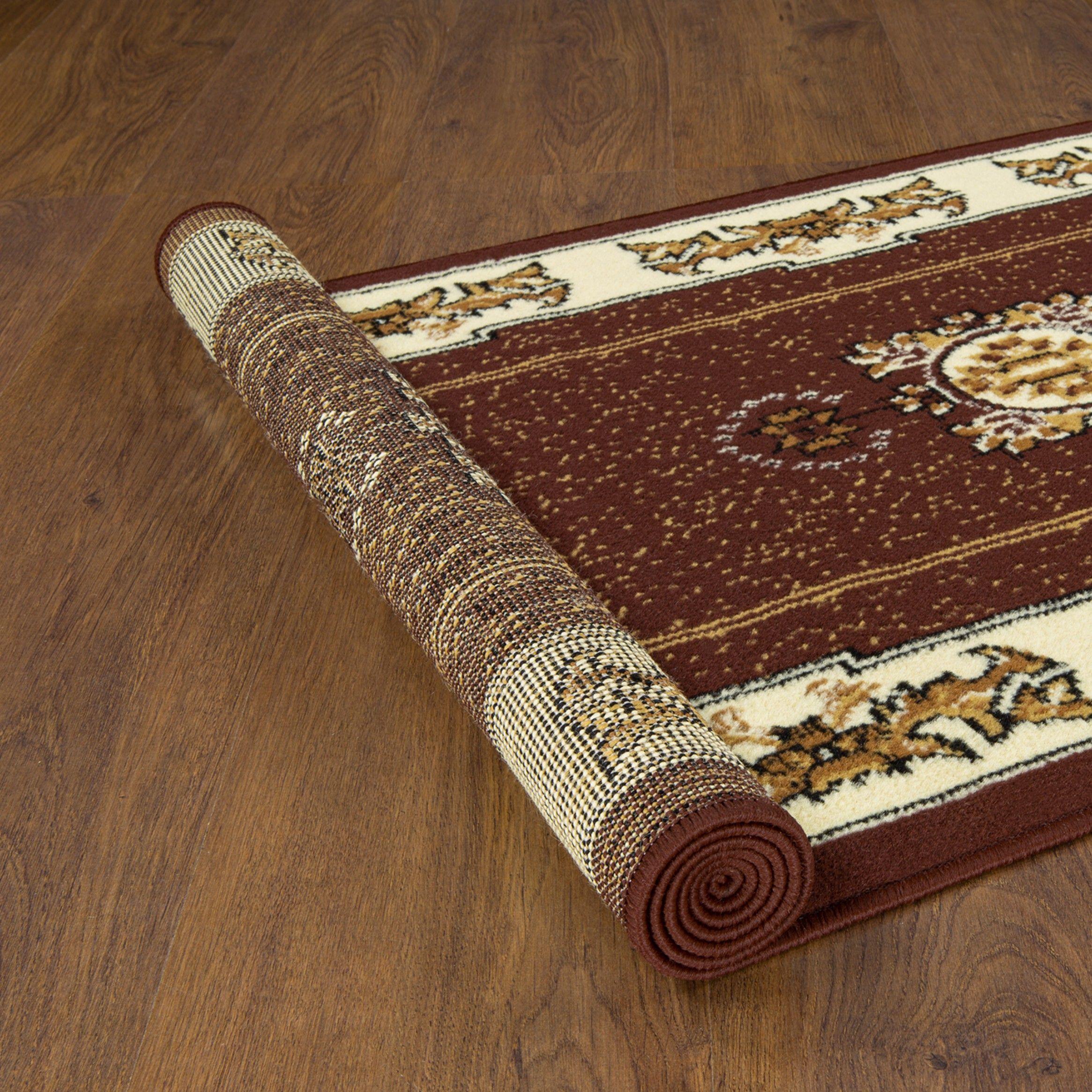 Alfombra Pasillo Kashan Café 61 x 213 cm-4