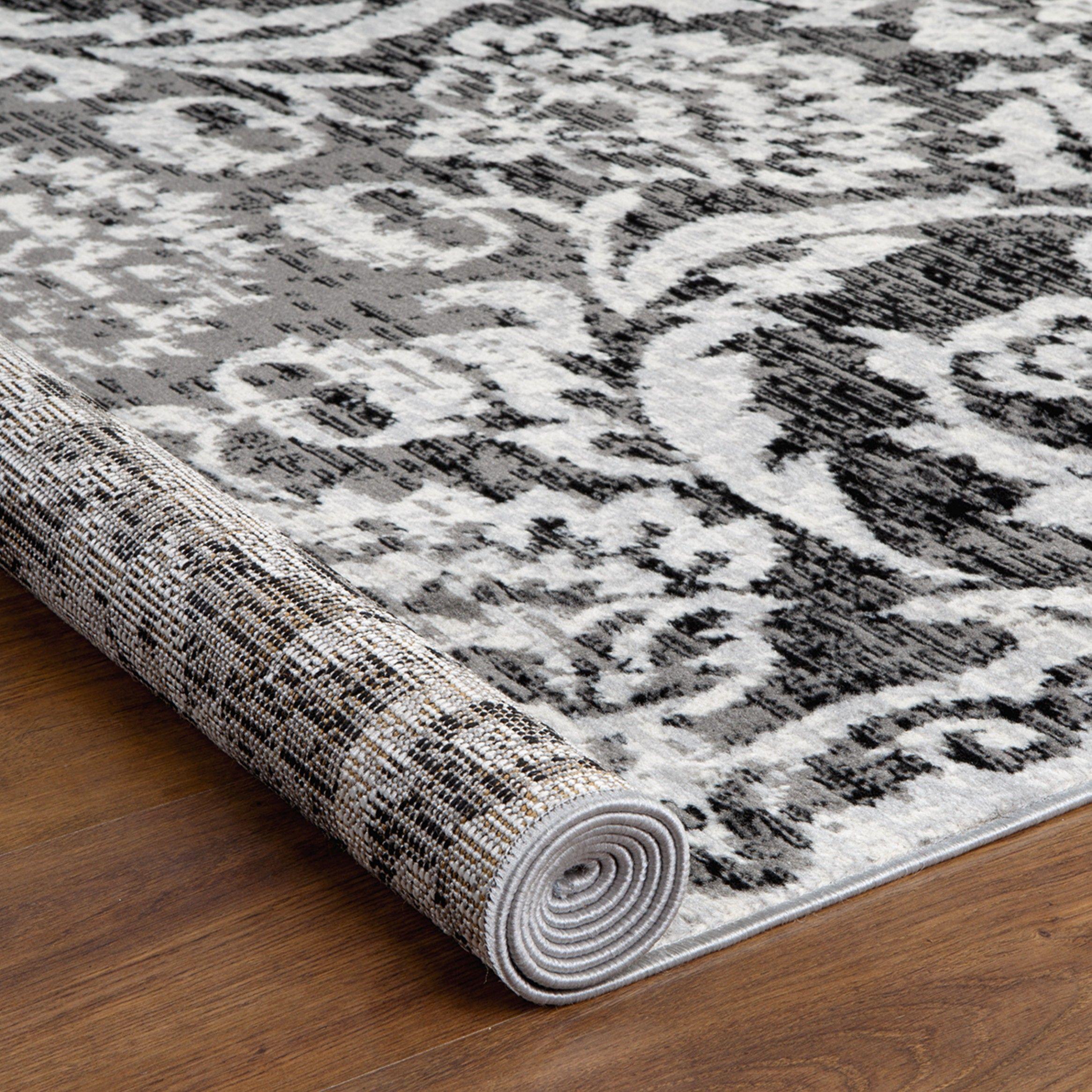 Alfombra Kashan King Gris 123 x 185 cm-4