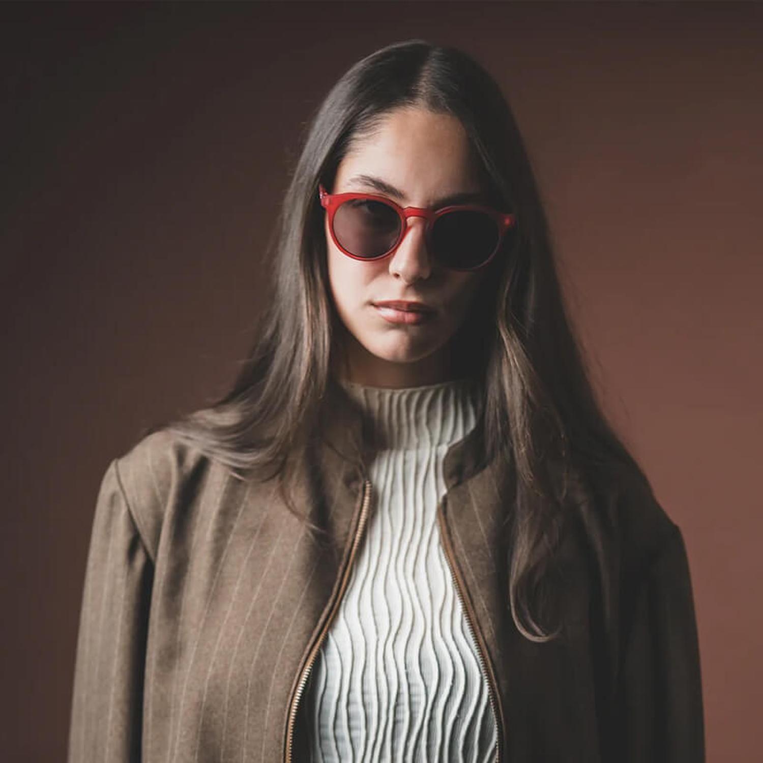 Lentes Inztinto Paul Wine Red Unisex-2