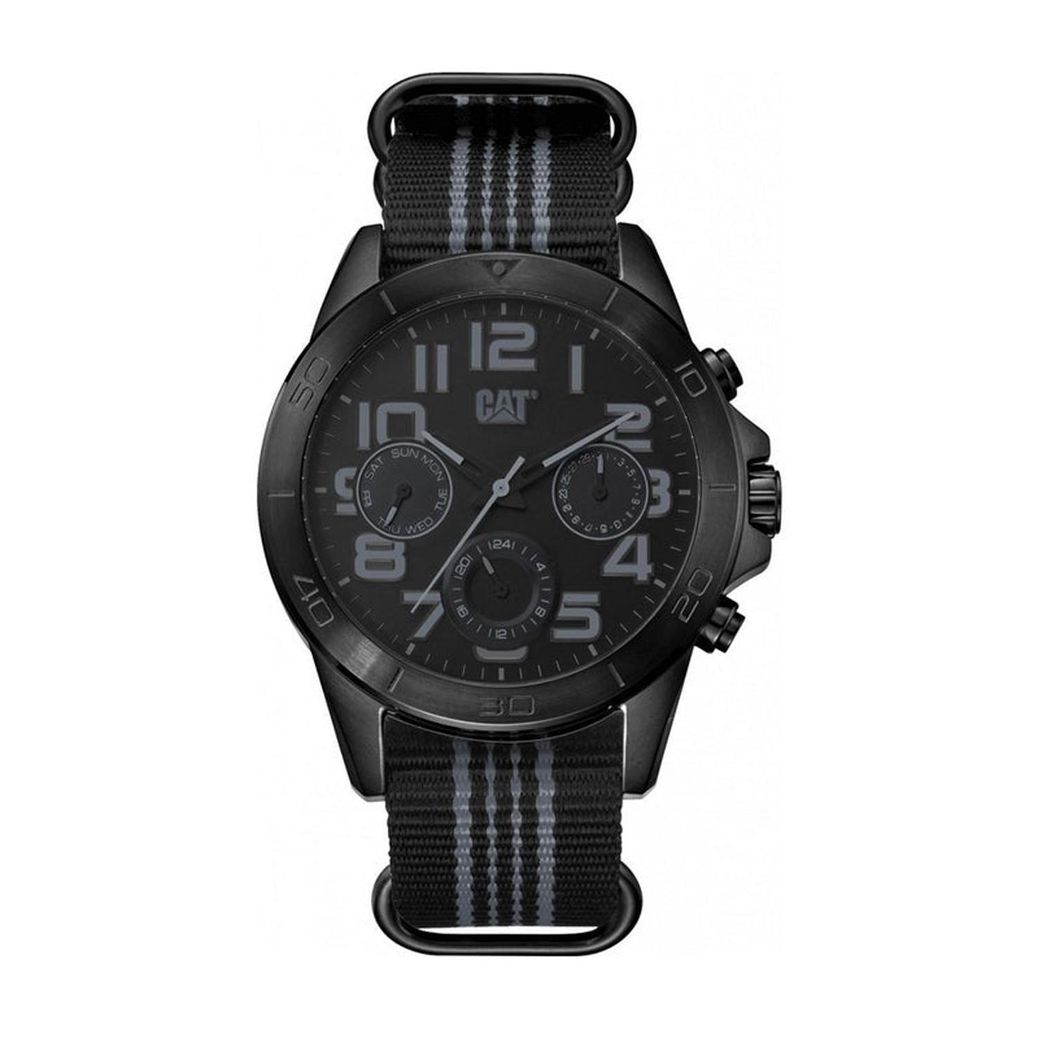 RELOJ CATERPILLAR YT16965115 YT MULTI - BLACK DIAL / 45MM / BLACK NYLON STRAP-0