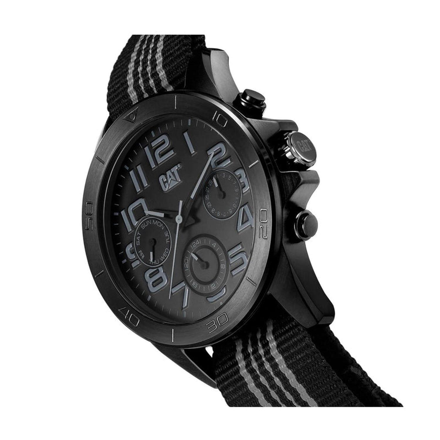 RELOJ CATERPILLAR YT16965115 YT MULTI - BLACK DIAL / 45MM / BLACK NYLON STRAP-1