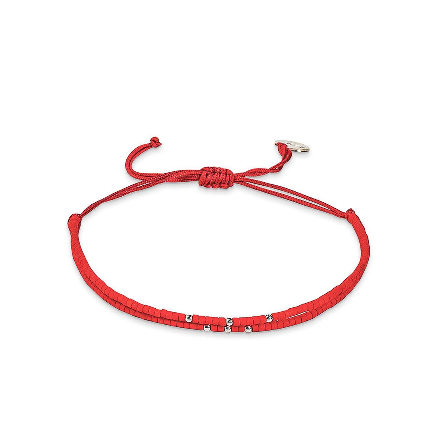 Pulsera Doble Roja-0