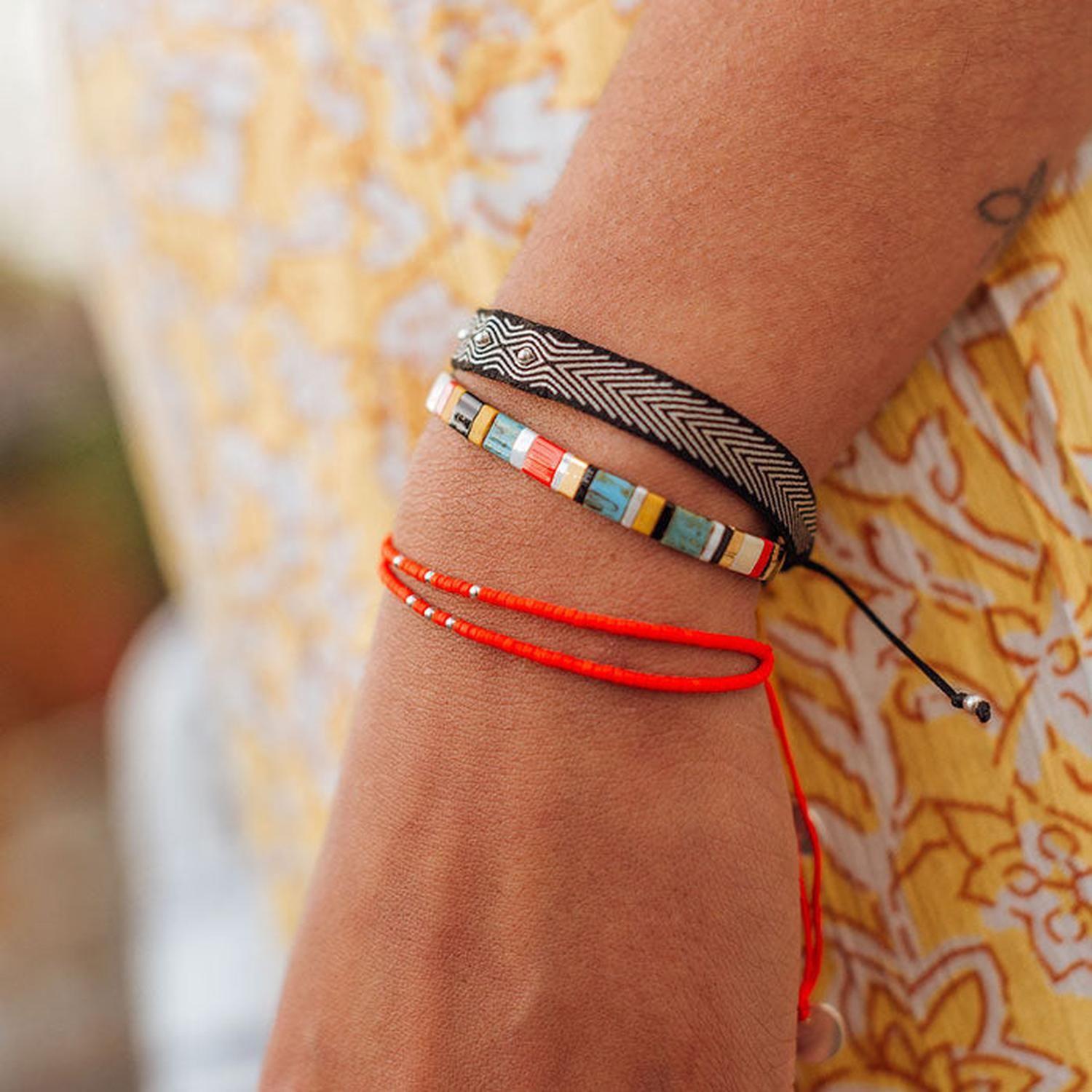 Pulsera Doble Roja-1