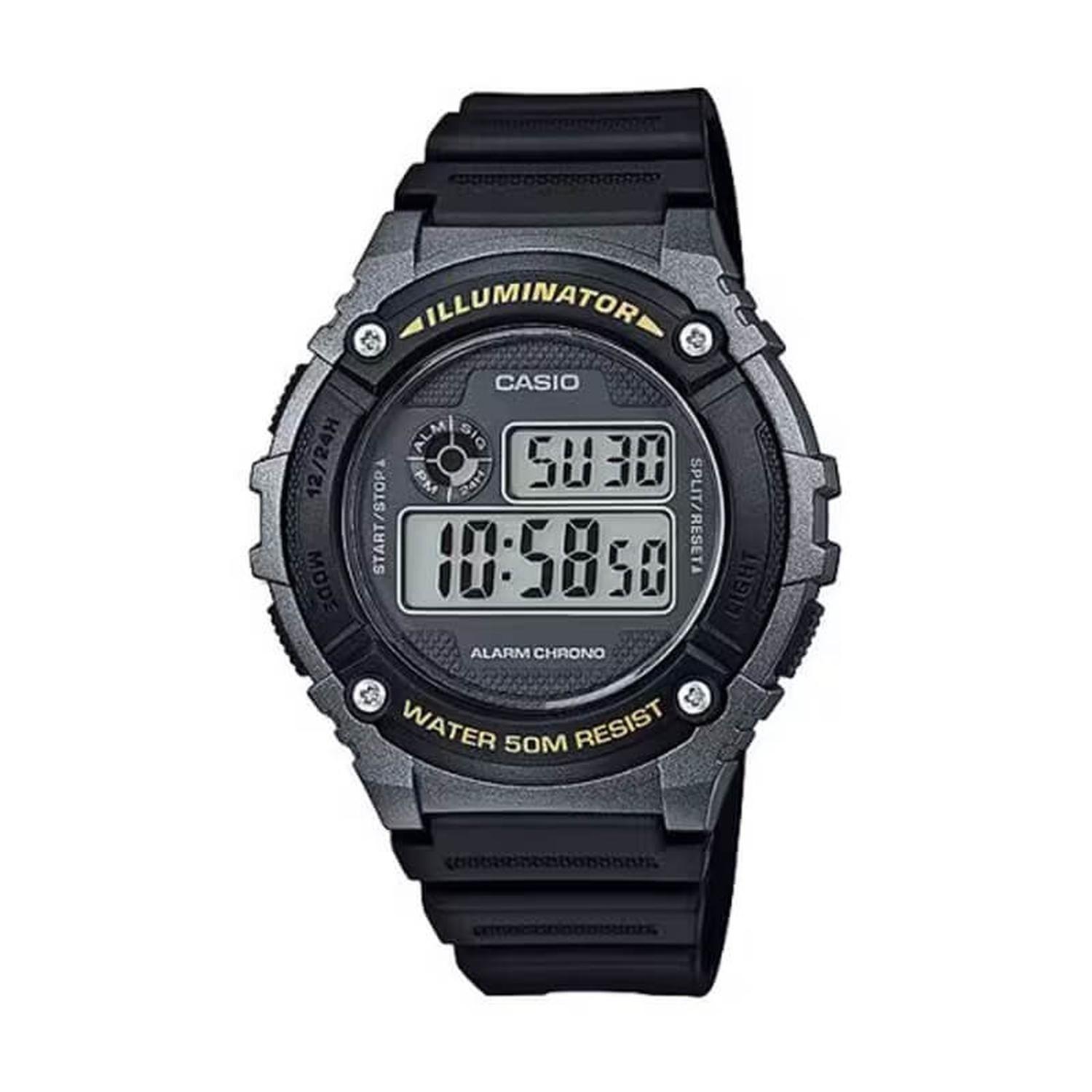 Reloj Digital Casio Hombre W-216H-1B-0