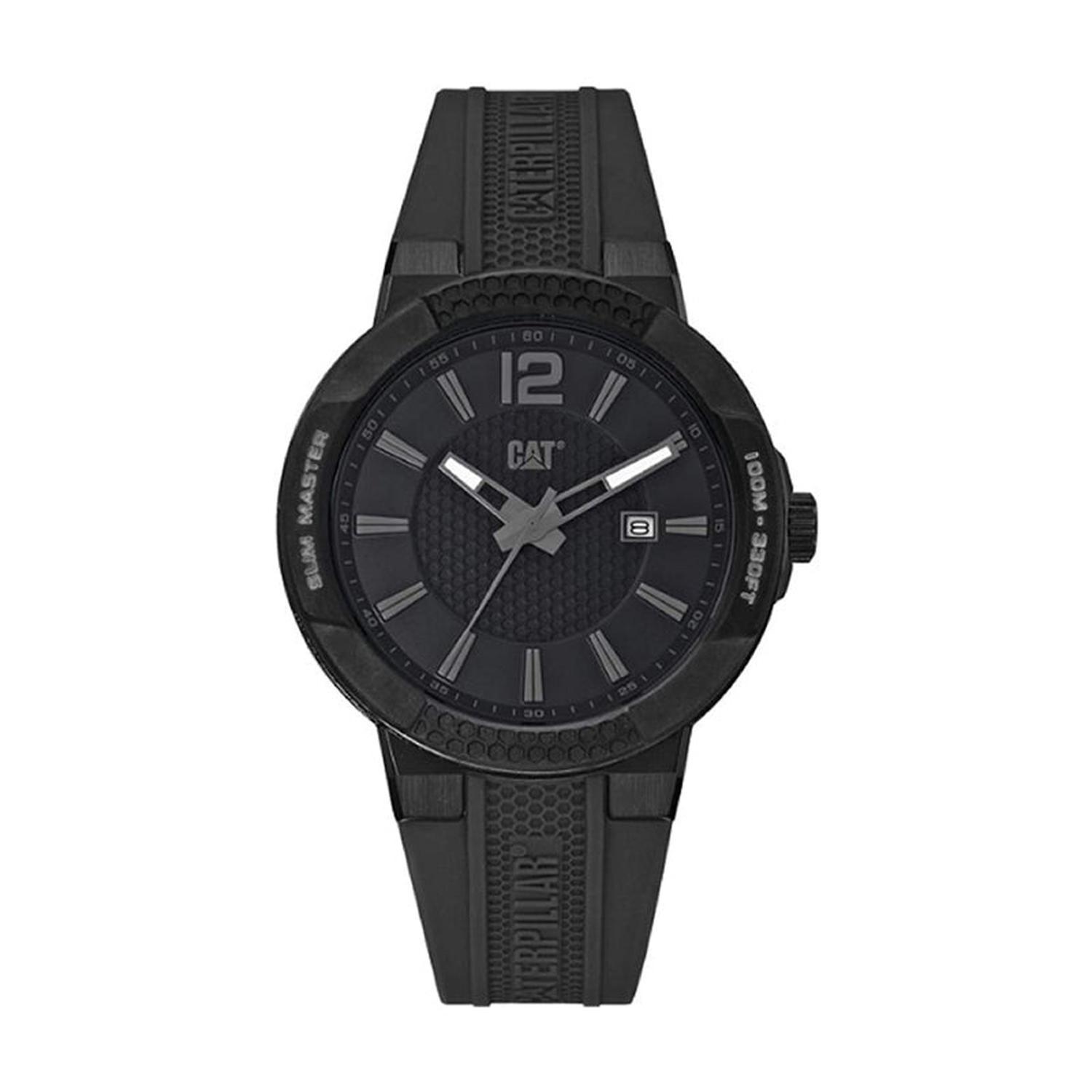 RELOJ CATERPILLAR SH16121131 SHOCK SLIM - BLACK GUN DIAL / 43.5MM / BLACK SILICONE STRAP-0