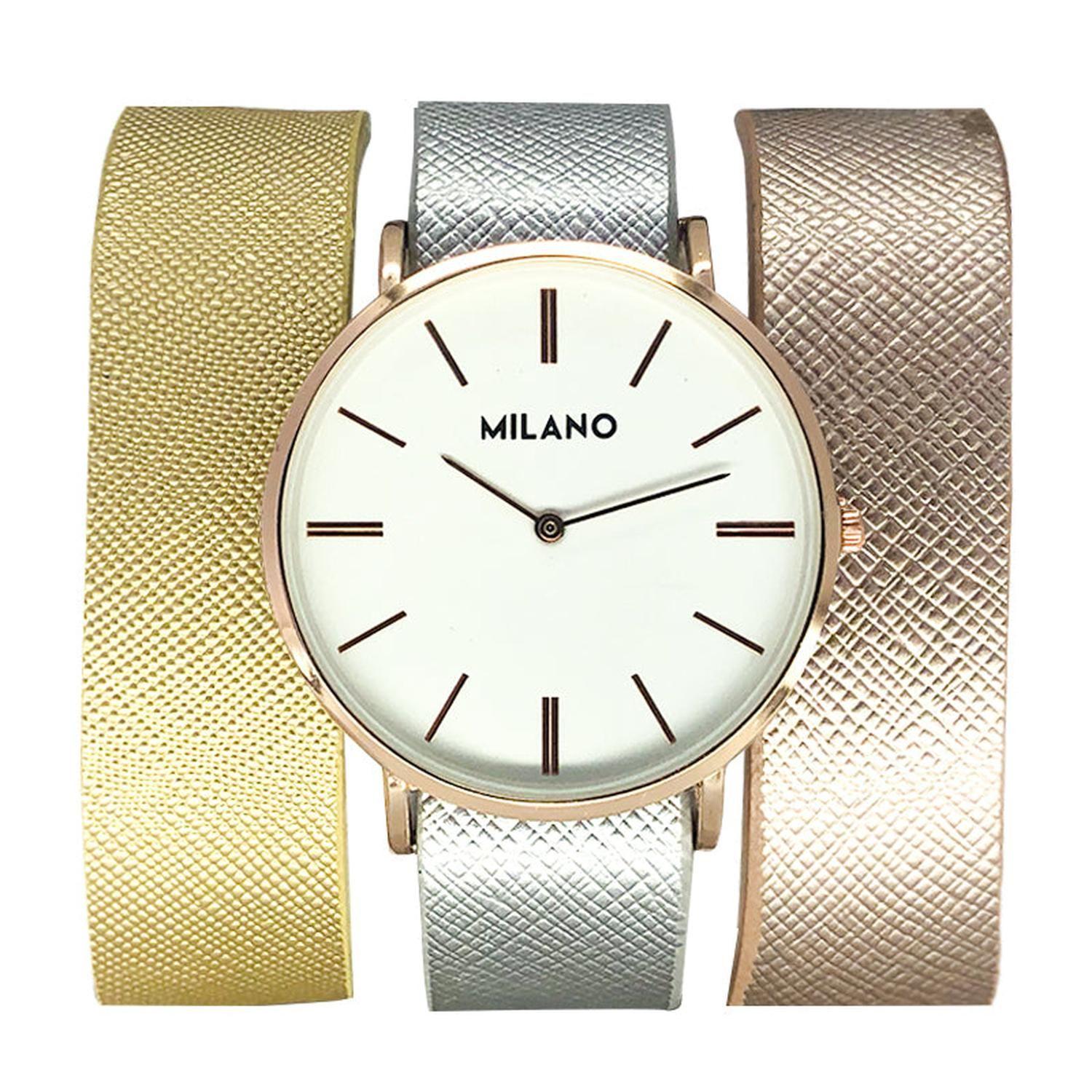 Set reloj más correas Milano Análogo Mujer 9000-PCD-0