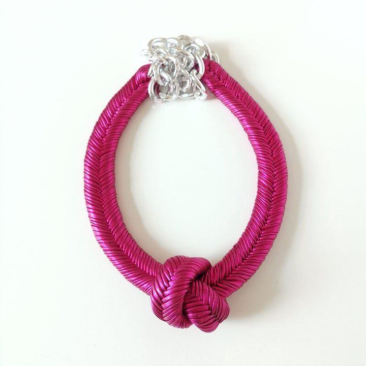 Maria la Biyux Collar Nudo Fucsia-0