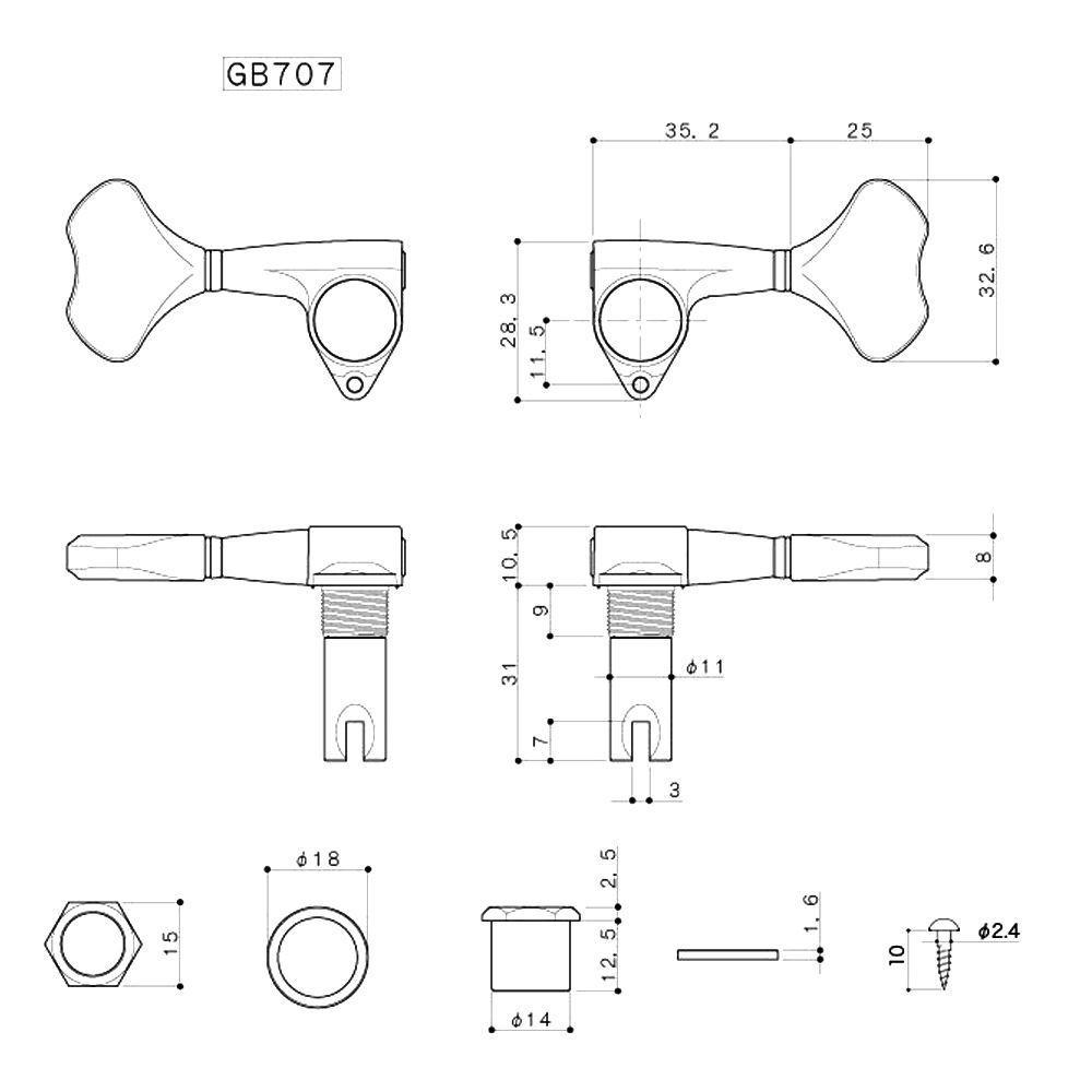 Clavija 1R Chrome GB707-3