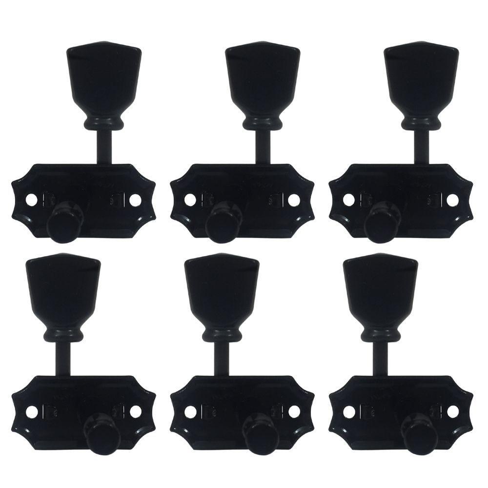 Clavijero 3L+3R Black SD90-SLB-1