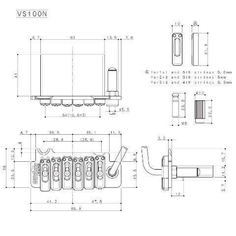 Tremolo Vintage. Mod: VS100N ( 54mm )-4