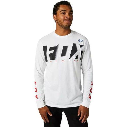 Polera FOX Manga Larga RKANE PREMIUM Blanco-0