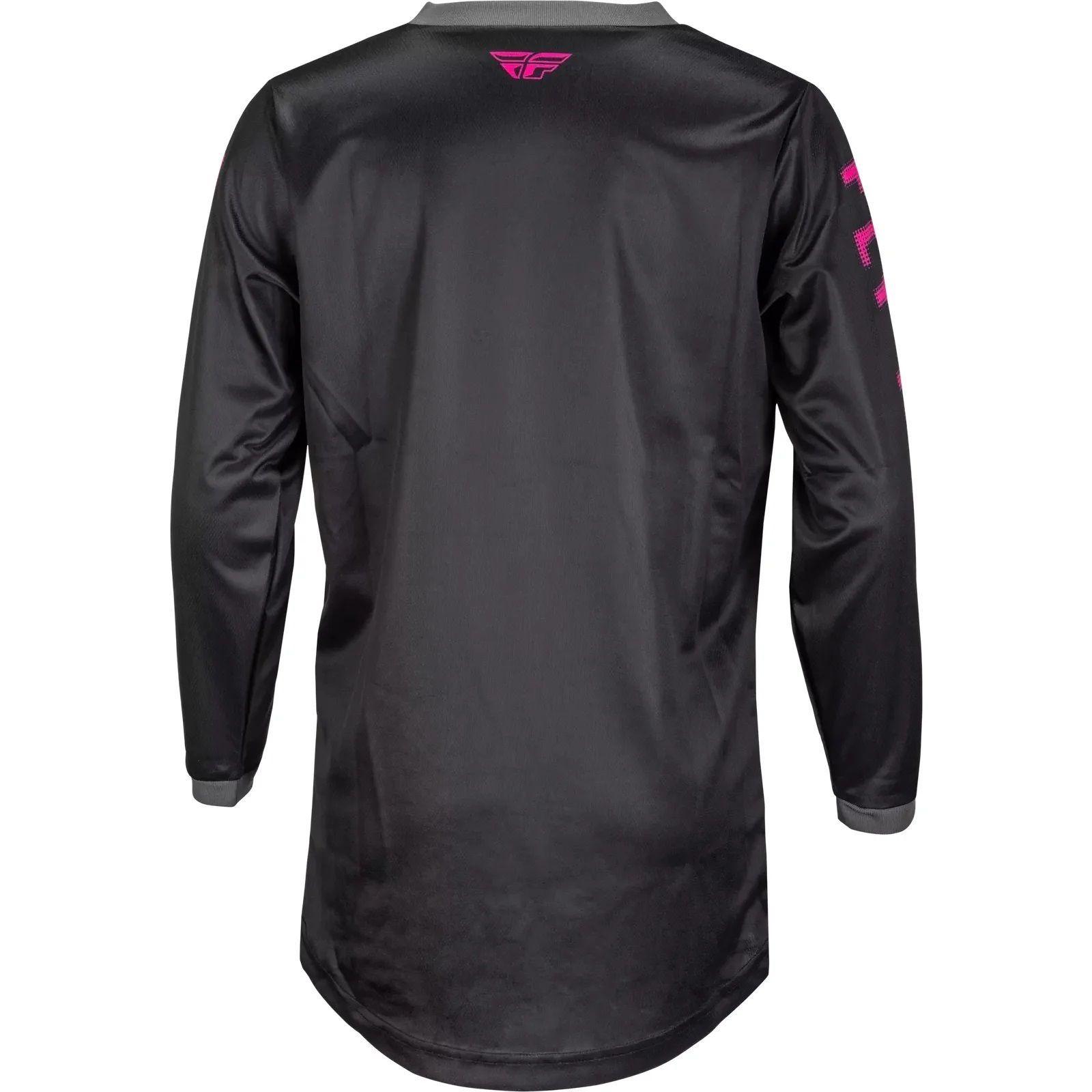 Jersey Niña FLY RACING F-16 Negra Rosa-1