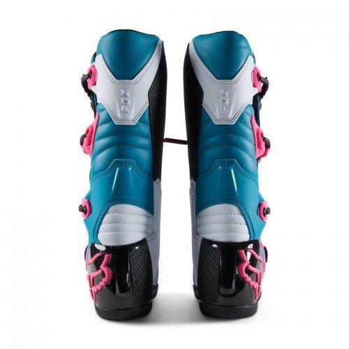 Botas FOX RACING COMP Celeste Rosada-4