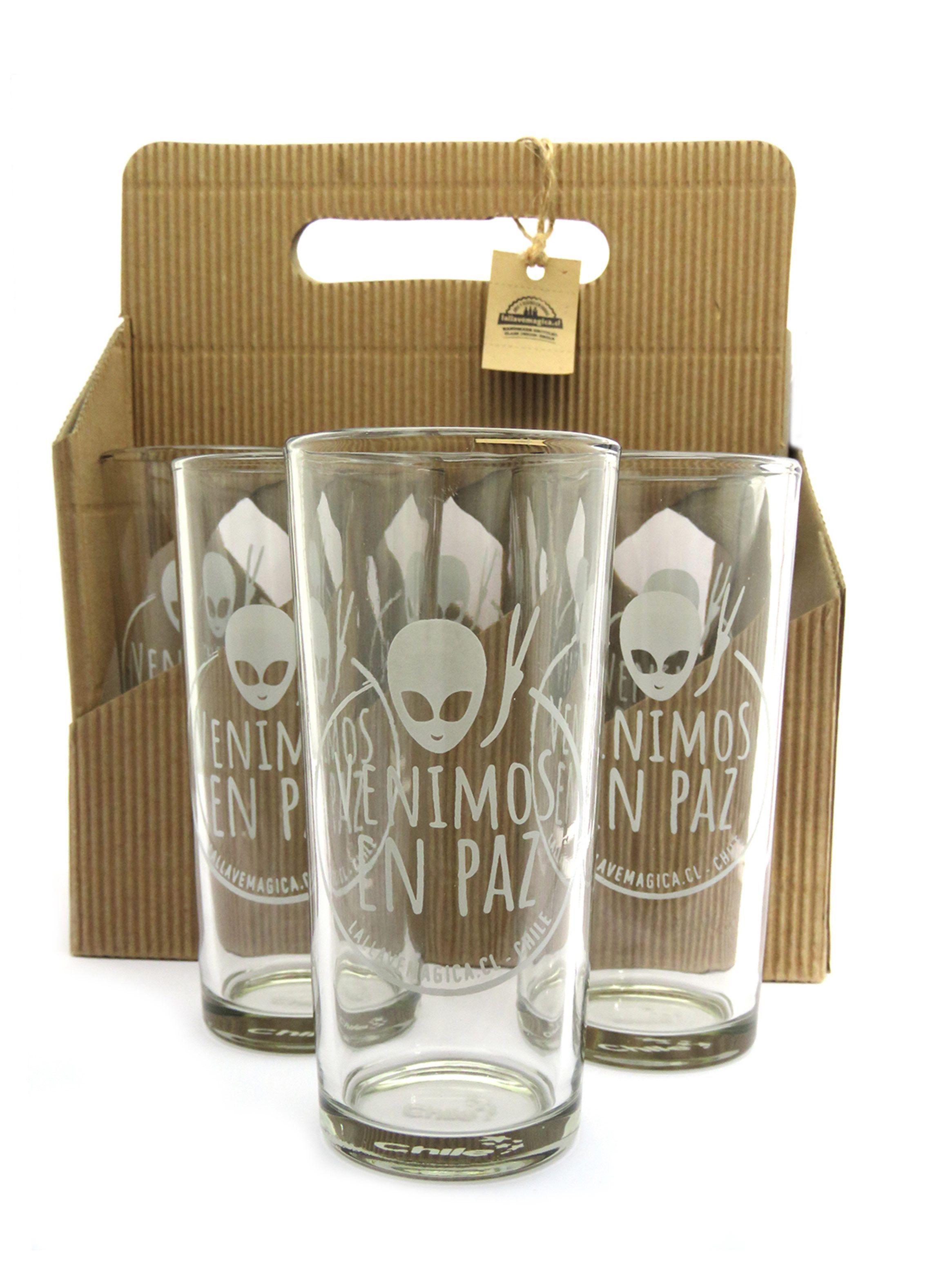 Vasos Alienígenas - Upcycling - Set de 6 vasos-2