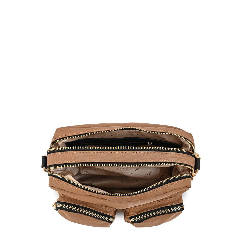 Cartera bandolera pequeña marina camel-3