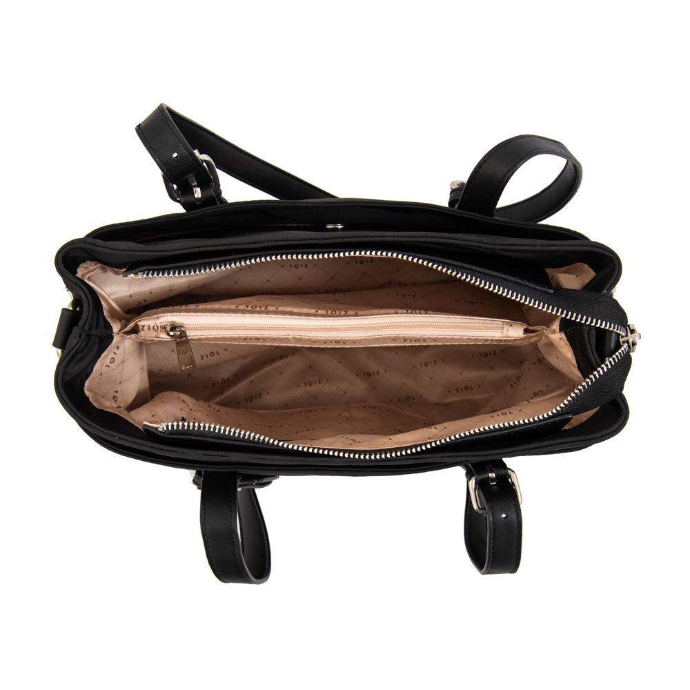 Cartera tote ludovica mediana negro especial-3