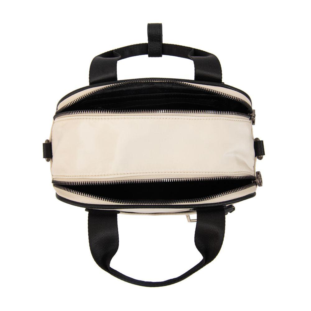 Cartera bandolera con asas helena pequeña blanco crudo-3