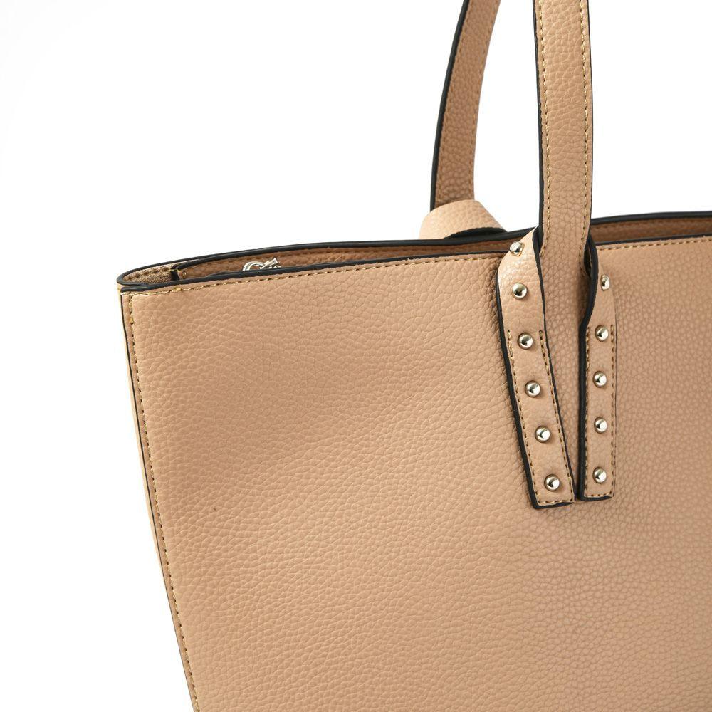 Saturna Cartera Tipo Dos Asas Bote Beige Oscuro-2