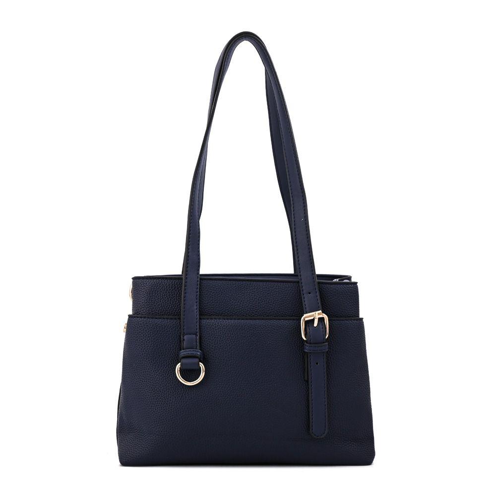Cartera Bandolera ludovica mediana azul oscuro-2
