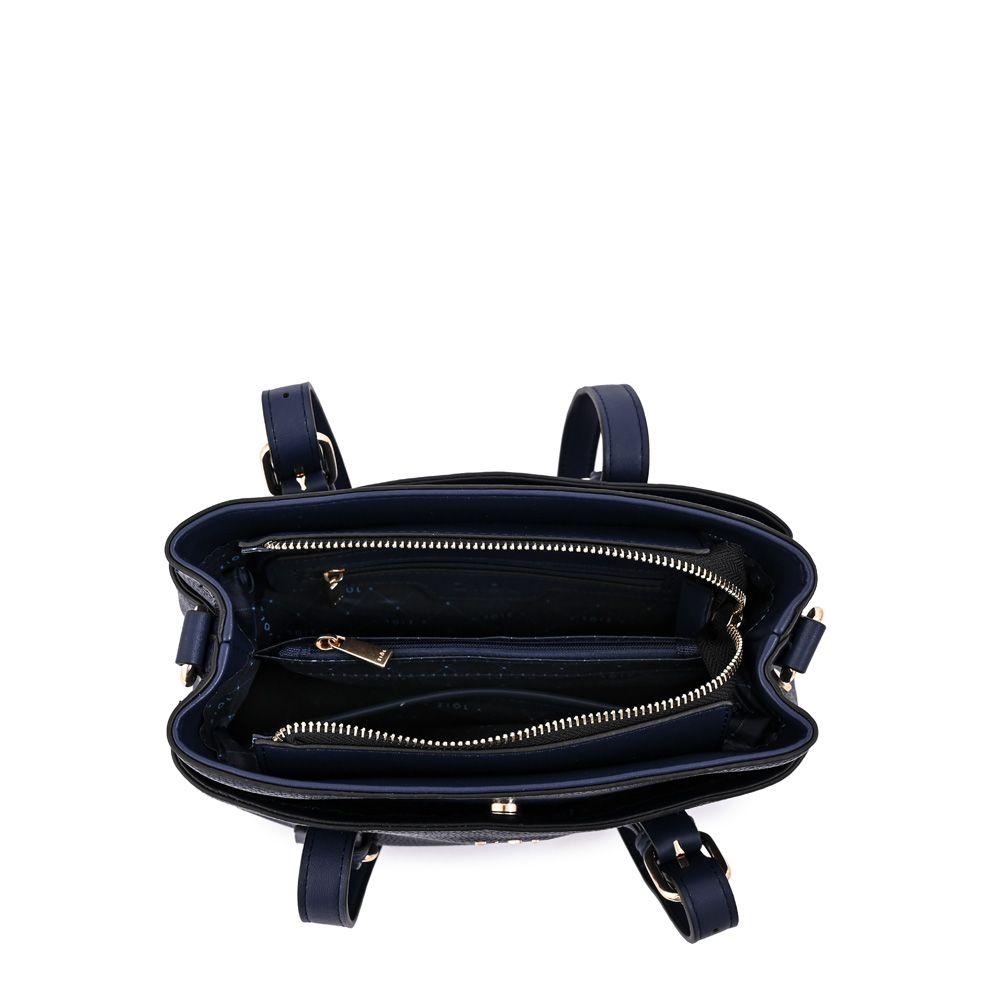 Cartera Bandolera ludovica mediana azul oscuro-3