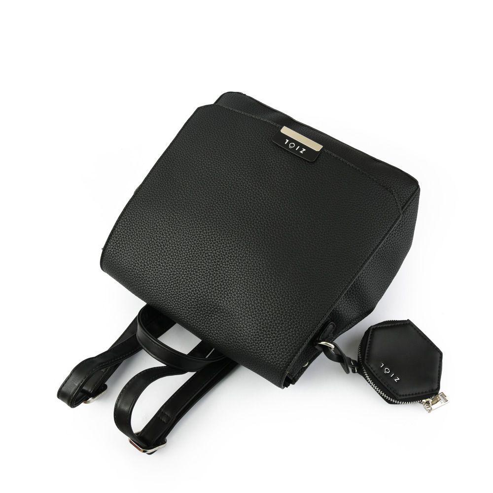 Zurich Mochila Con Tapa Grande Negro-3