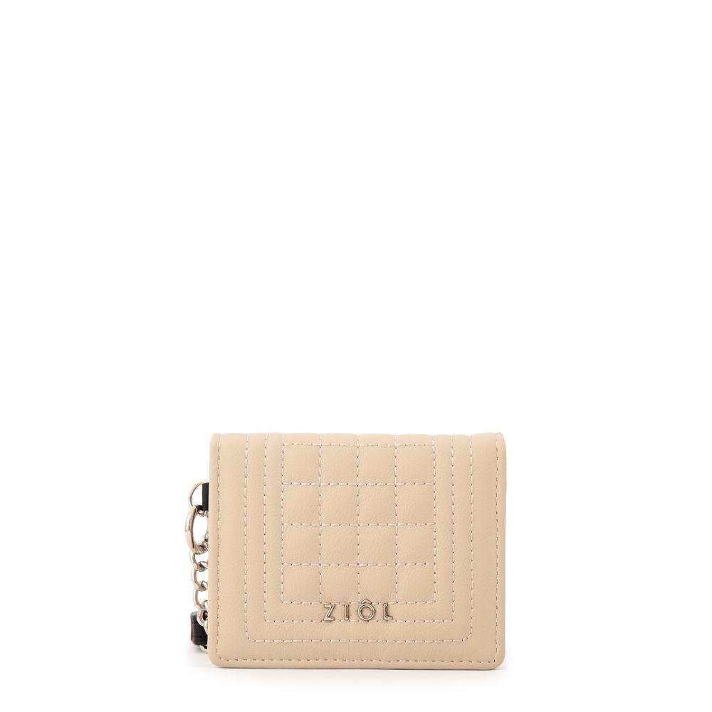 Tarjetero rectangular nay pequeña beige-0