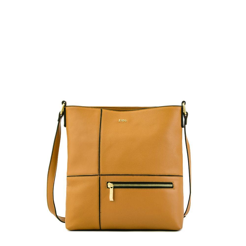 Cartera bandolera mediana lupe beige oscuro-0