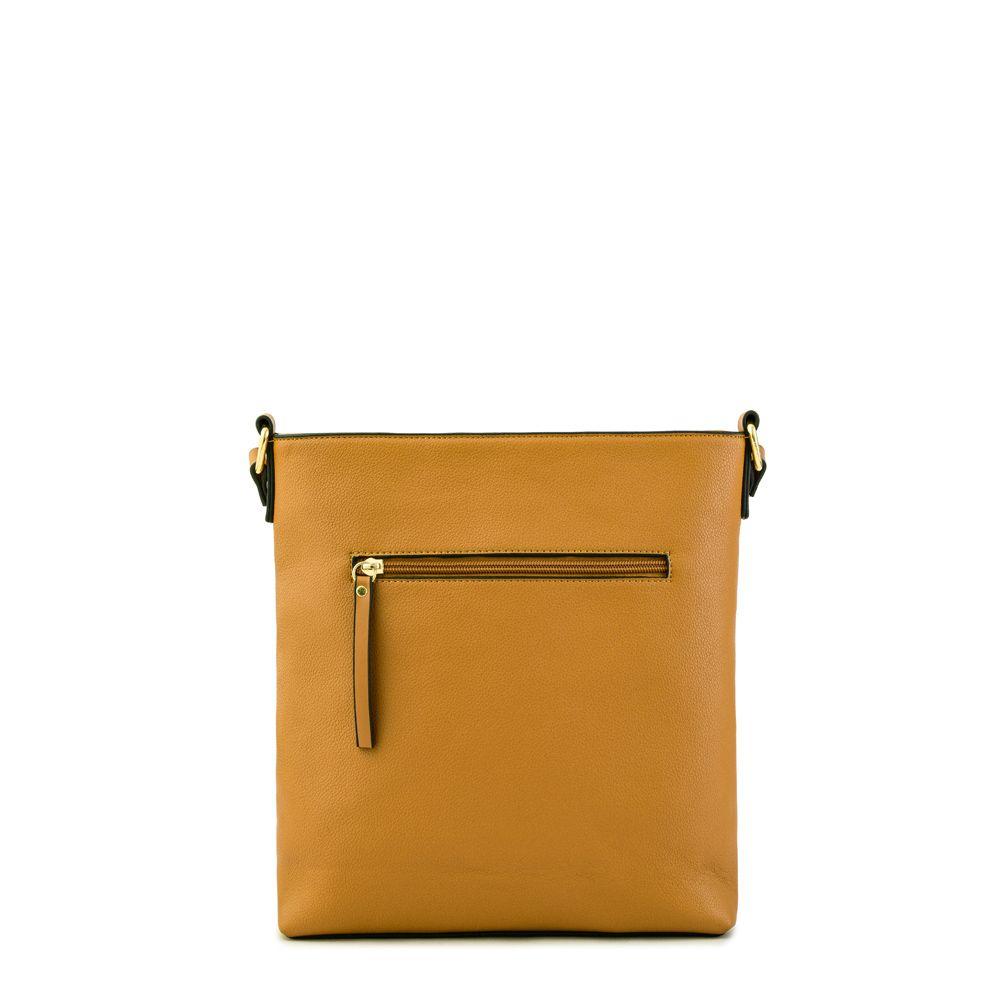 Cartera bandolera mediana lupe beige oscuro-2