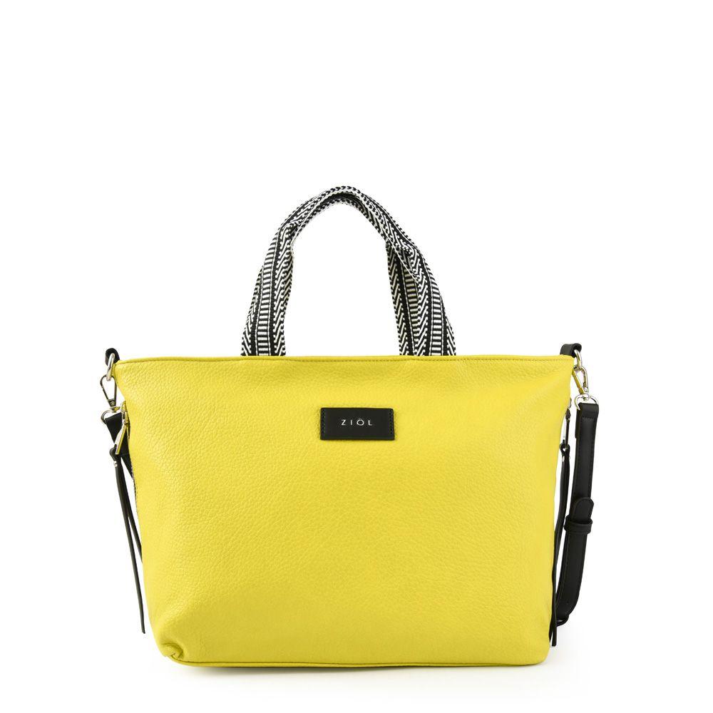 Cartera dos asas bote mediana illa amarillo-0