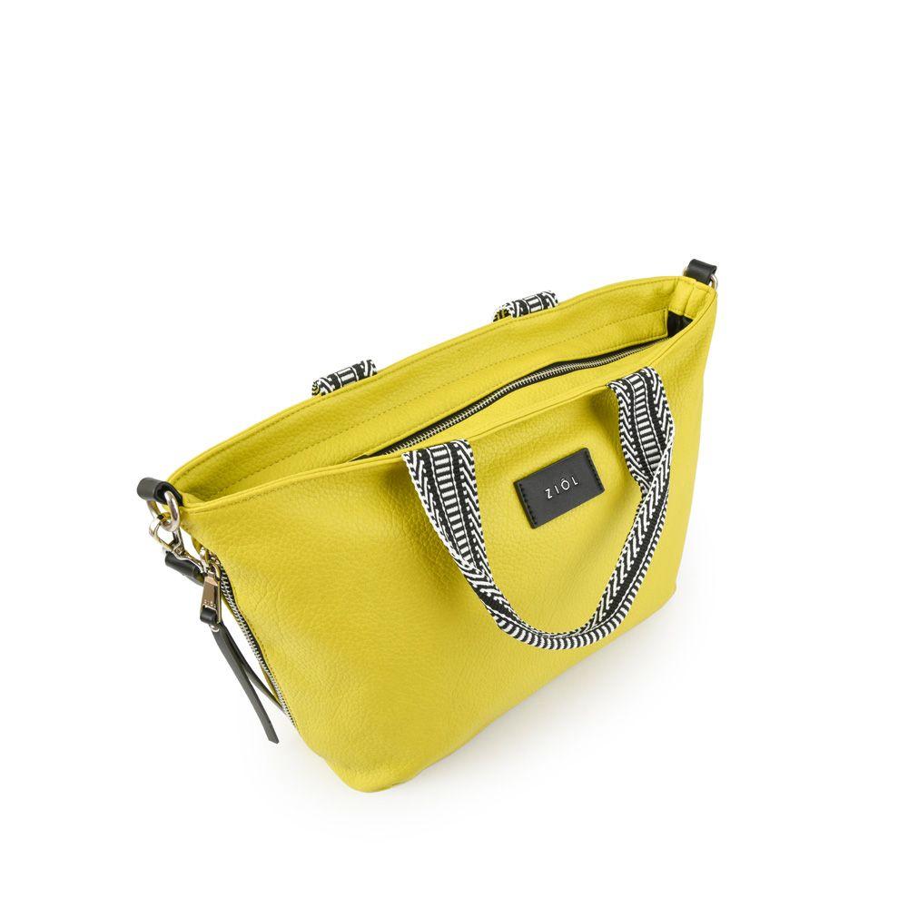 Cartera dos asas bote mediana illa amarillo-2