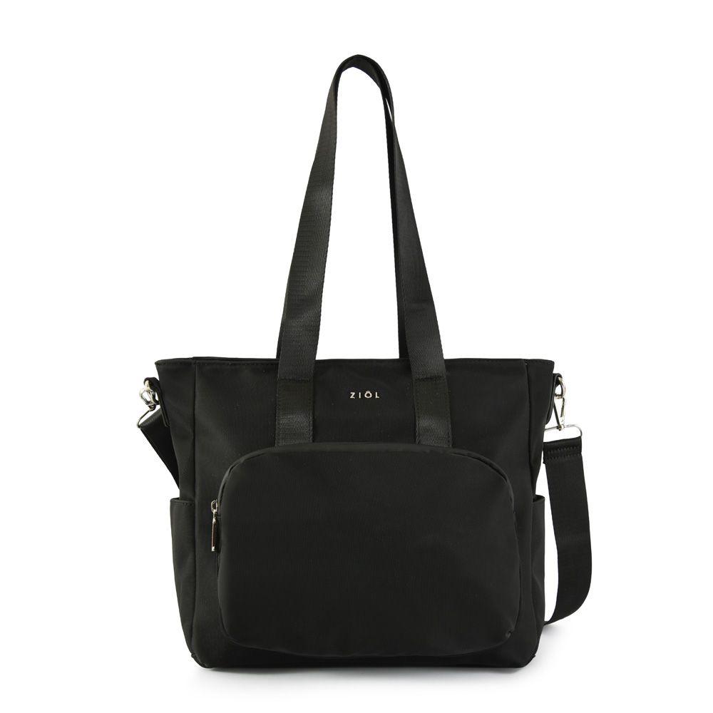 Cartera dos asas mediana mosset negro-0