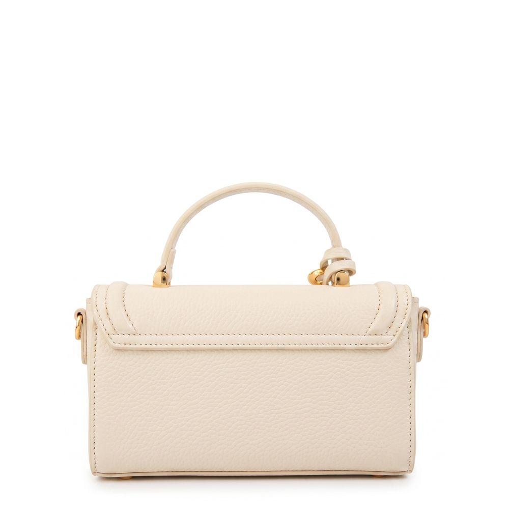 Cartera bandolera con tapa bruna blanco crudo-1