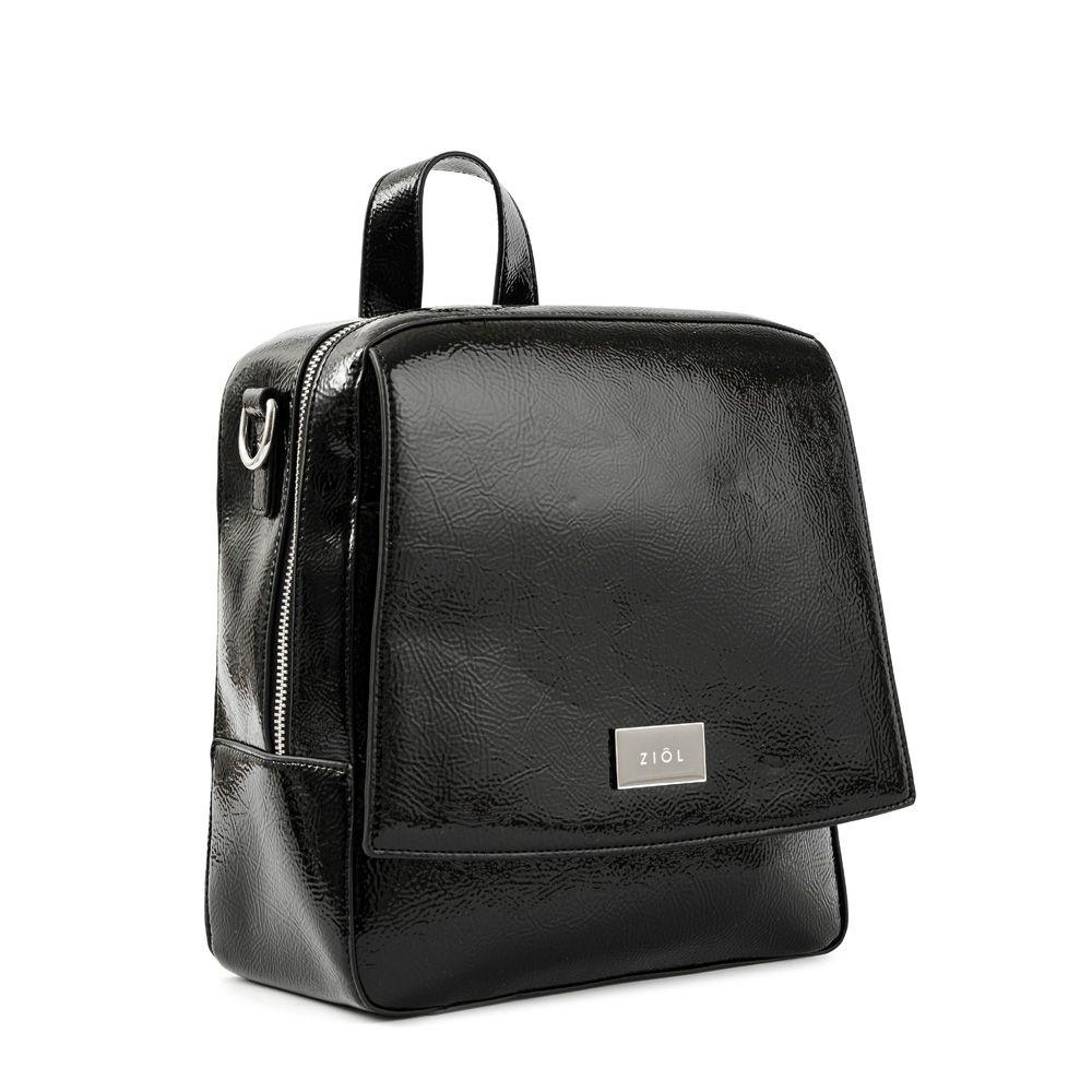 Mochila Con Tapa Mediana Manchester Negro-1
